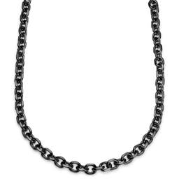 Essentials | Collar de cadena de cable negro metalizado de 10 mm