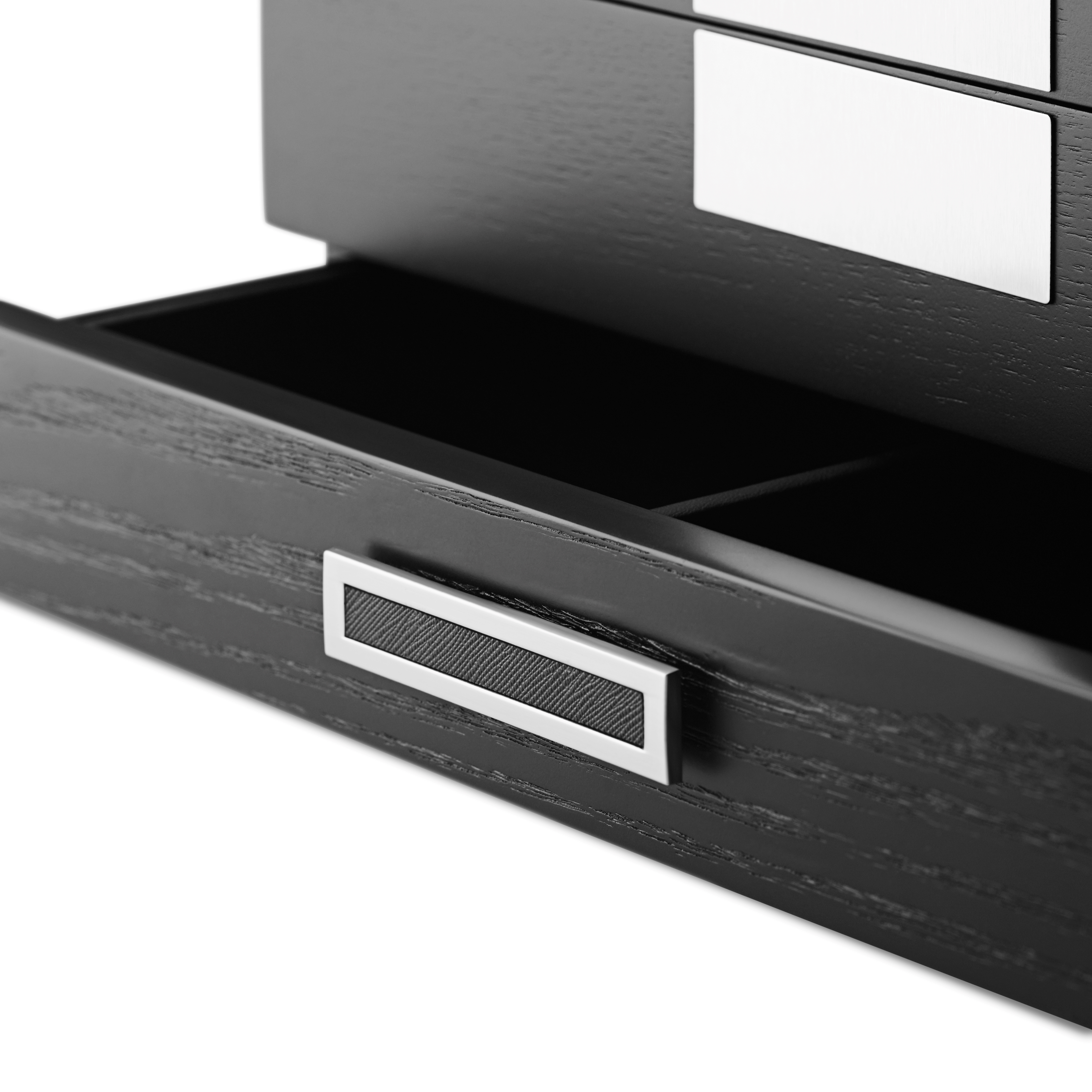 Coffret avec placage noir -  pour 10 montres et bijoux  - 5