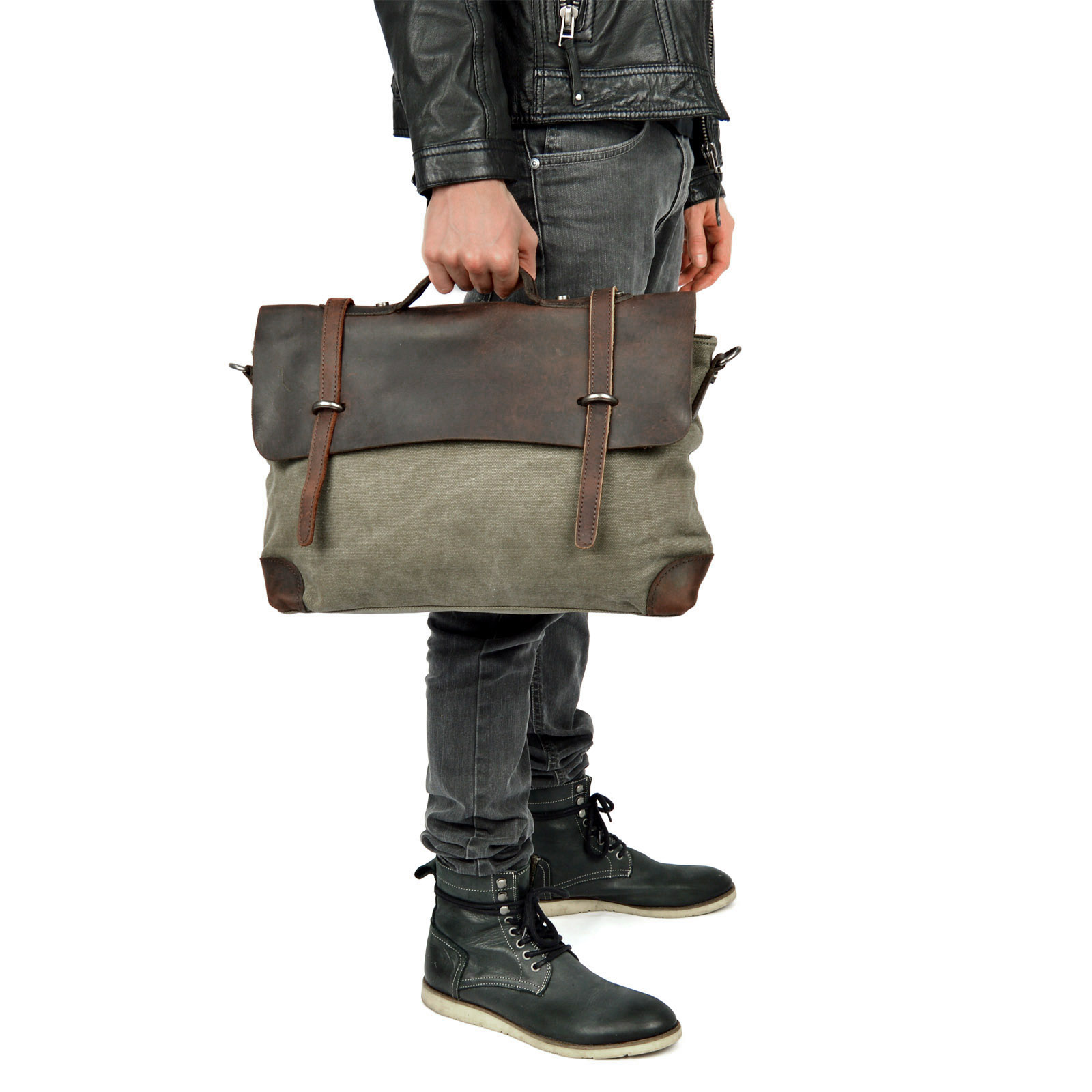 Kimitsu Vihreä Messenger Laukku - 11