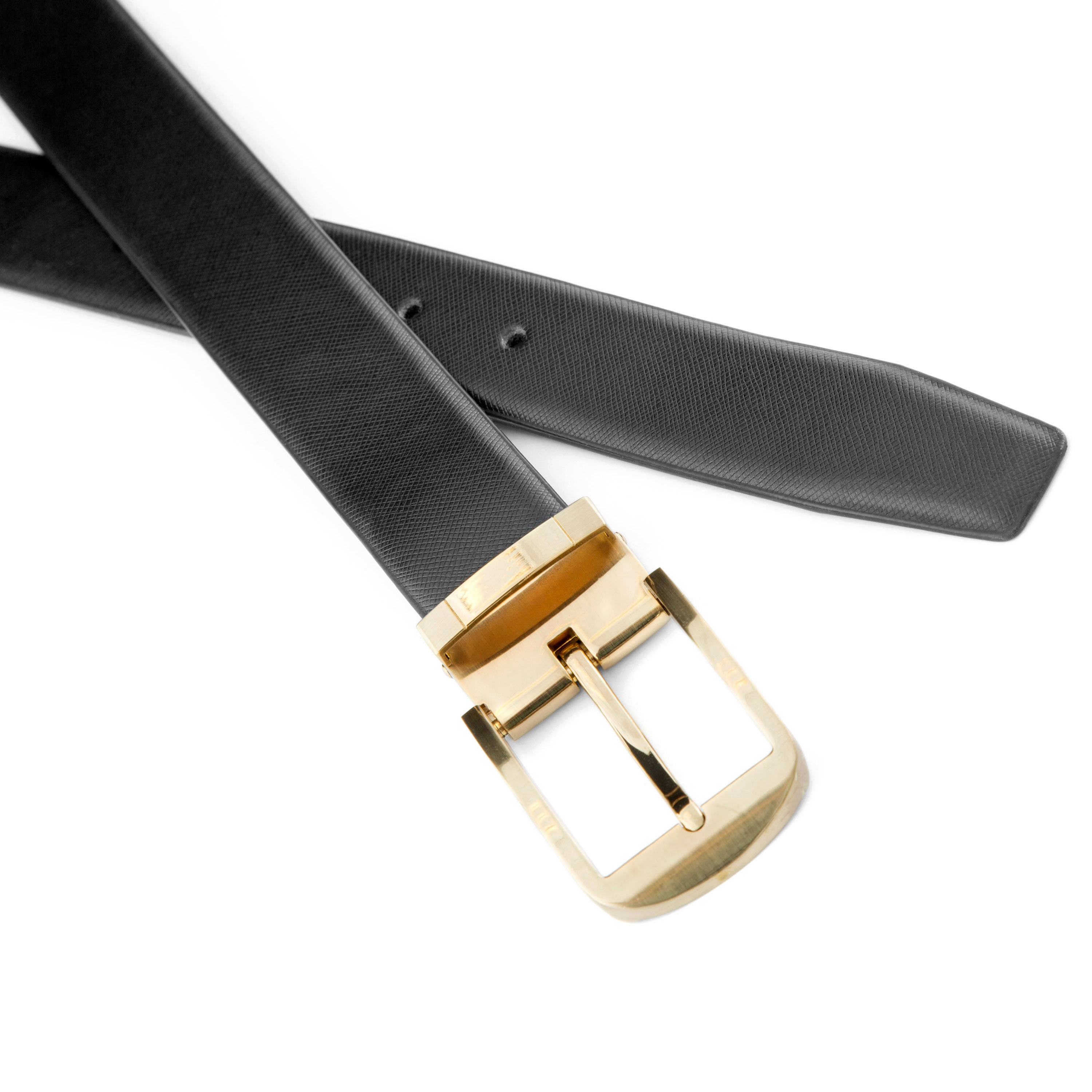 Lekkert Skinnbelte med Gullspenne - 4