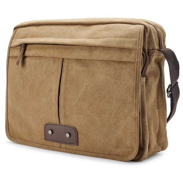 Beutel Umhängetasche Braun Herren Messenger Bag Umhängetasche