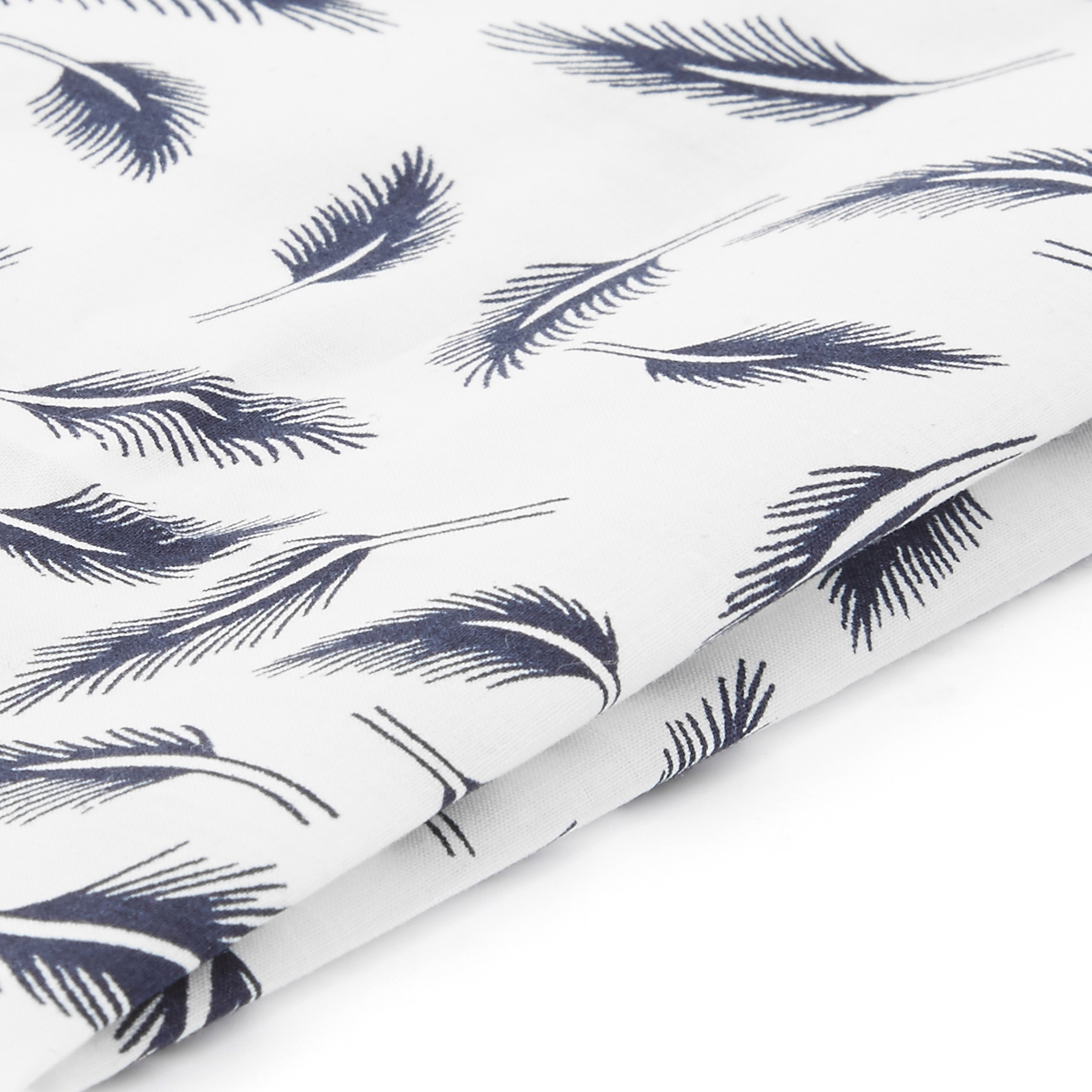 Vita Fjädermönstrad Bröstnäsduk - 2