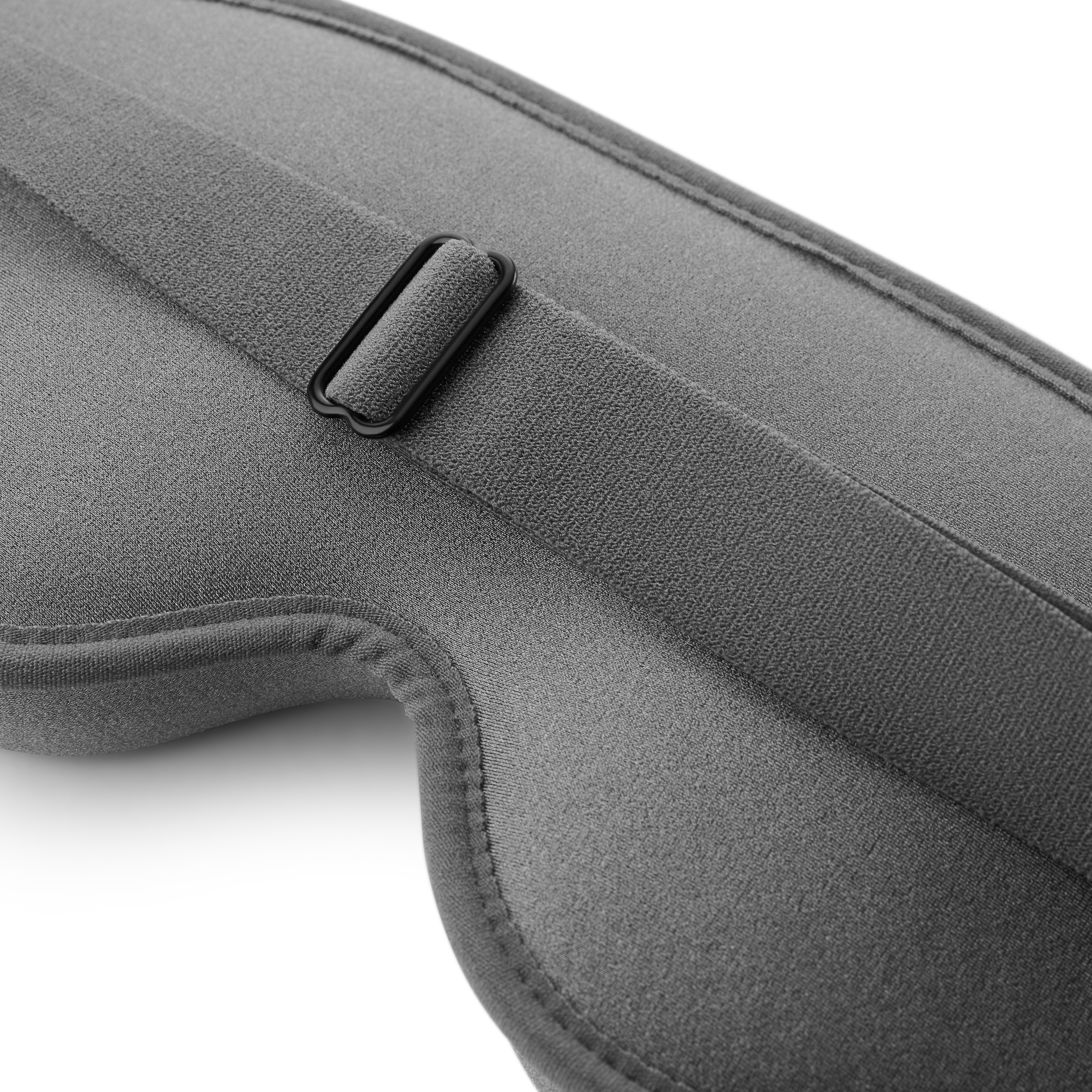 Masque de nuit ergonomique en coton gris - 3