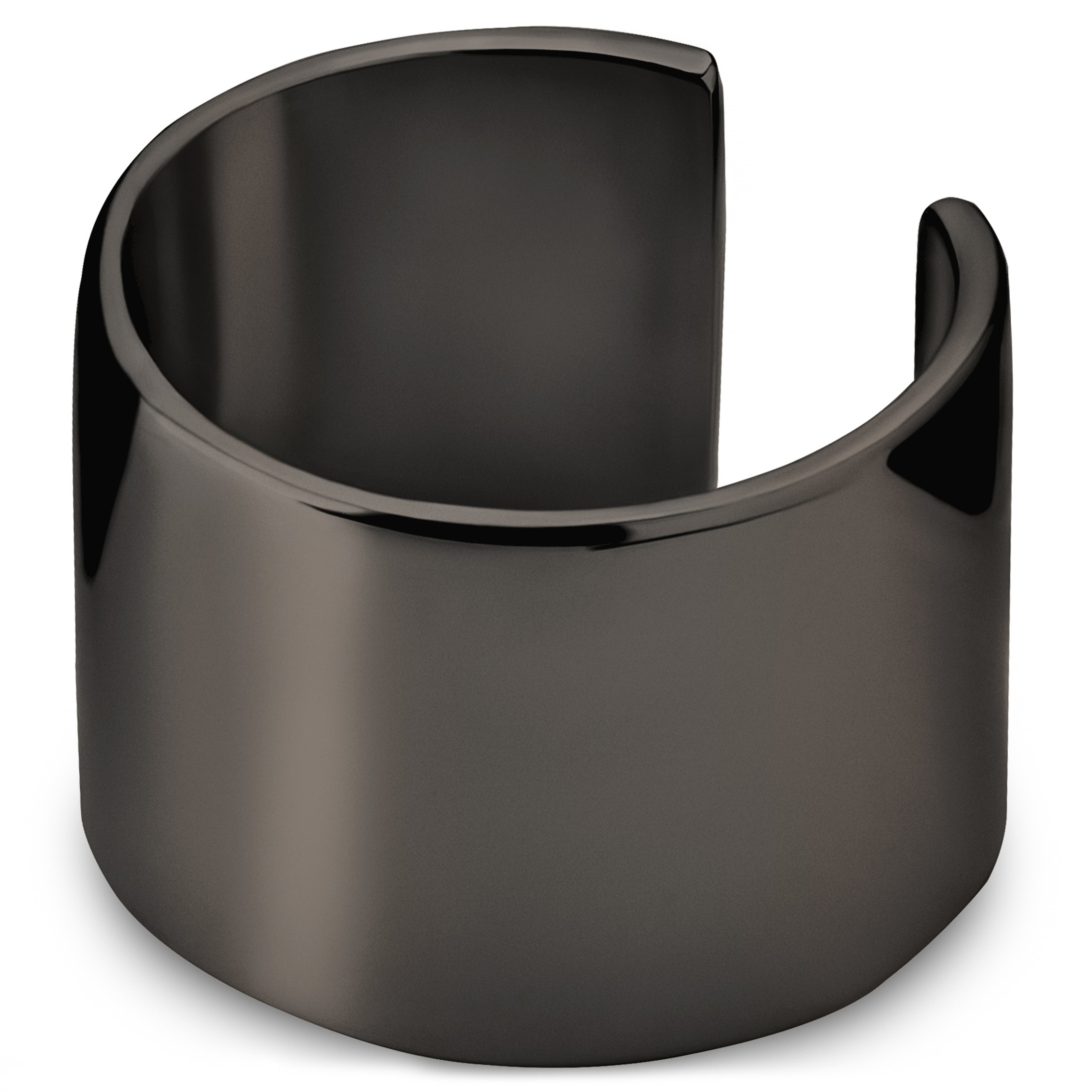 Helix | 10 mm musta ear cuff -korvakoru Helix | 10 mm musta ear cuff -korvakoru