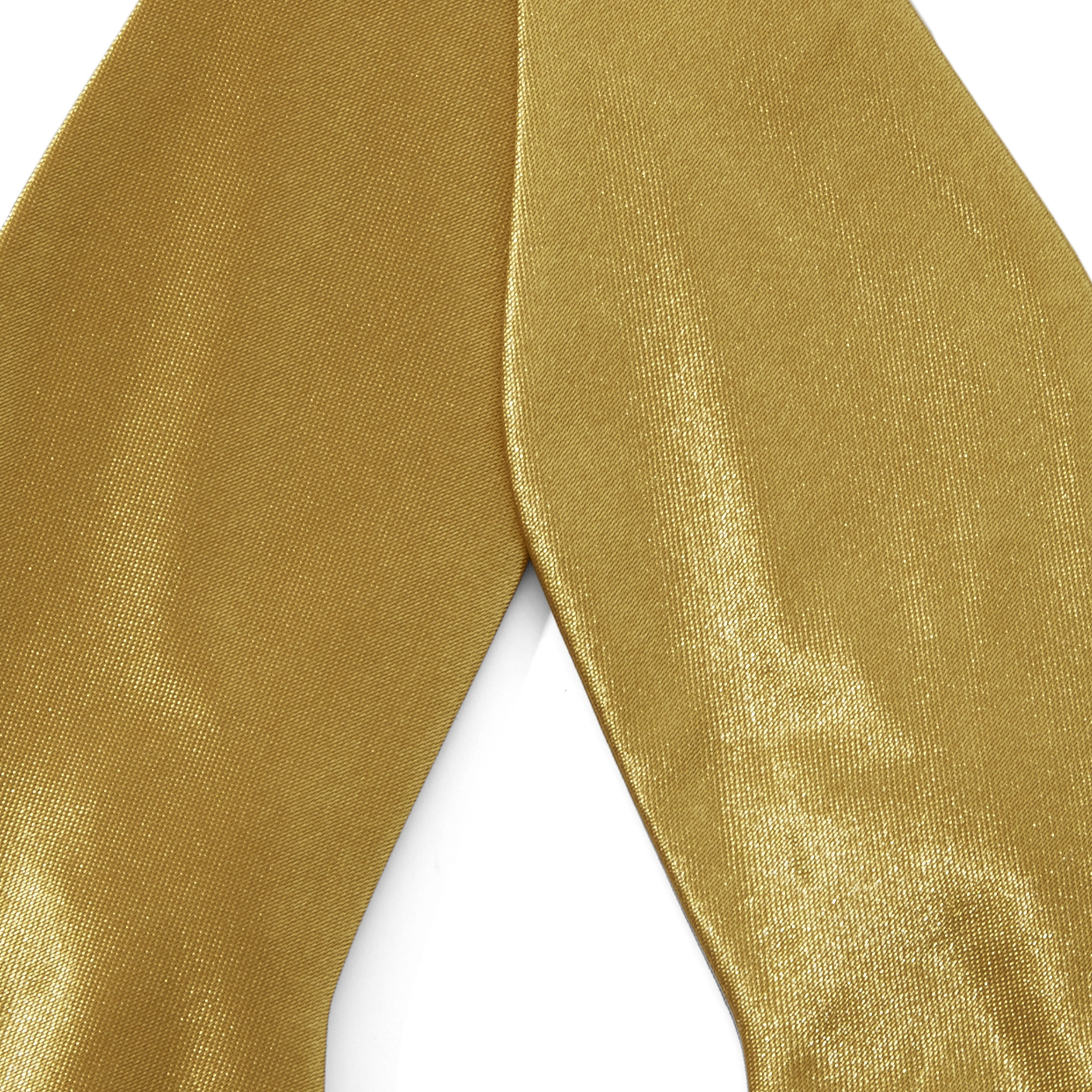 Shiny Gold Basic Basic Self-Tie Bow Tie - 2