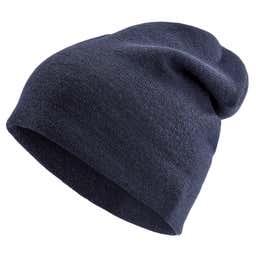 Navy Blue Acrylic Mix Fine Knitted Beanie