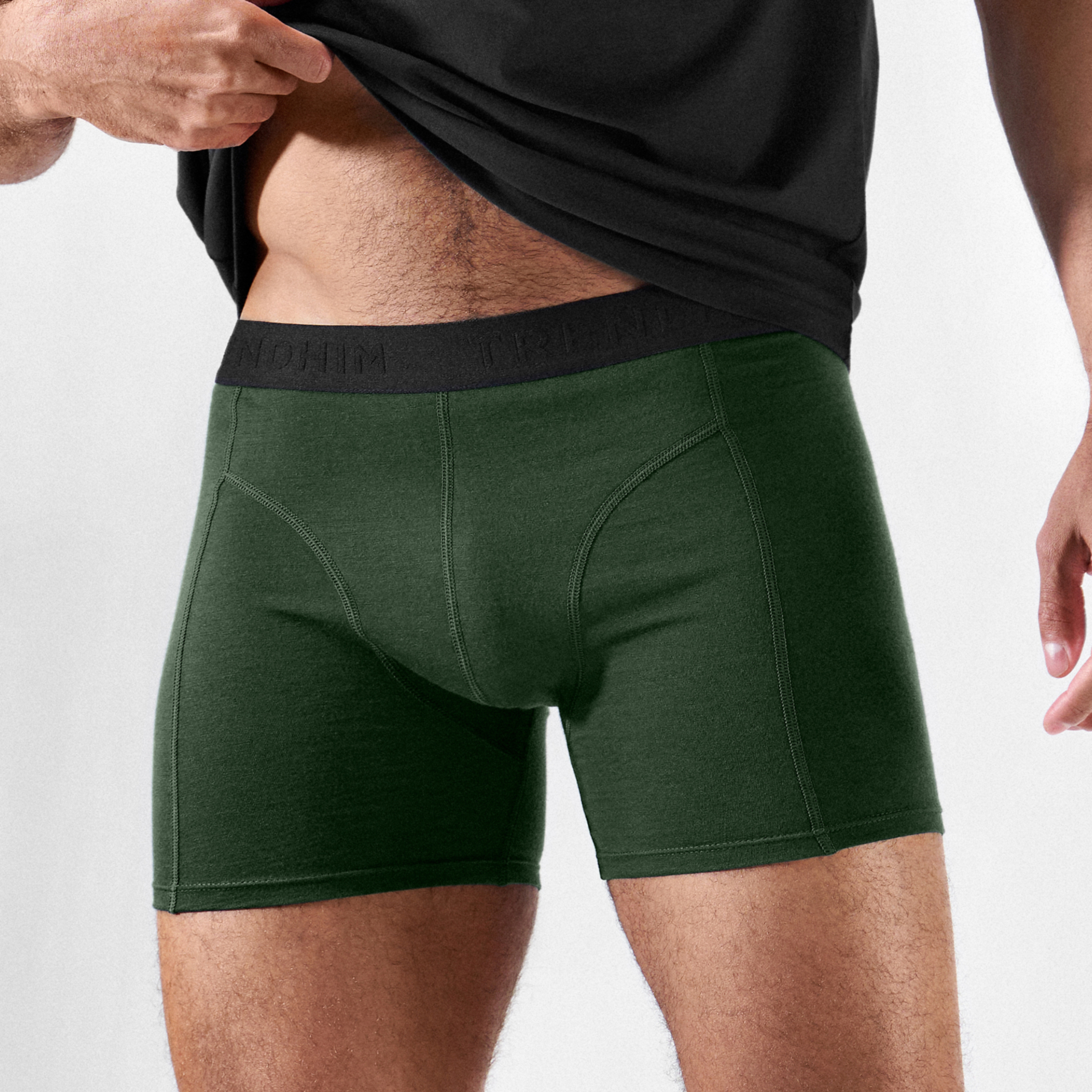 FeatherFeel | Boxer vert olive en laine mérinos - 8
