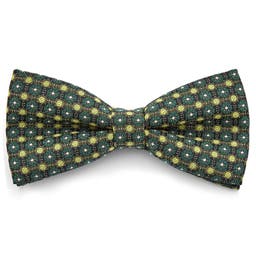 Emerald & Lime Green Patterned Pre-Tied Bow Tie