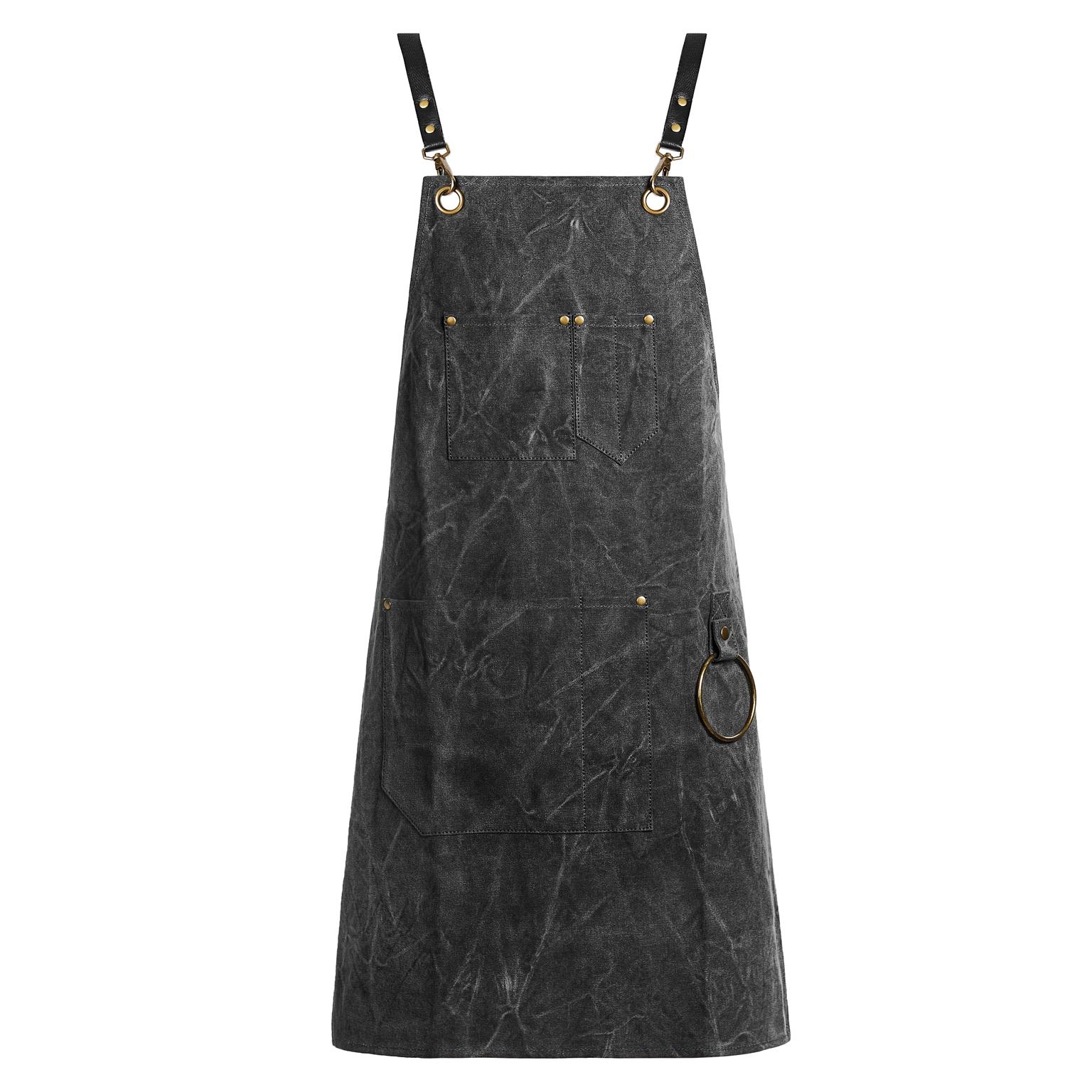Apron | Black Tie-Dyed Apron | Black Tie-Dyed