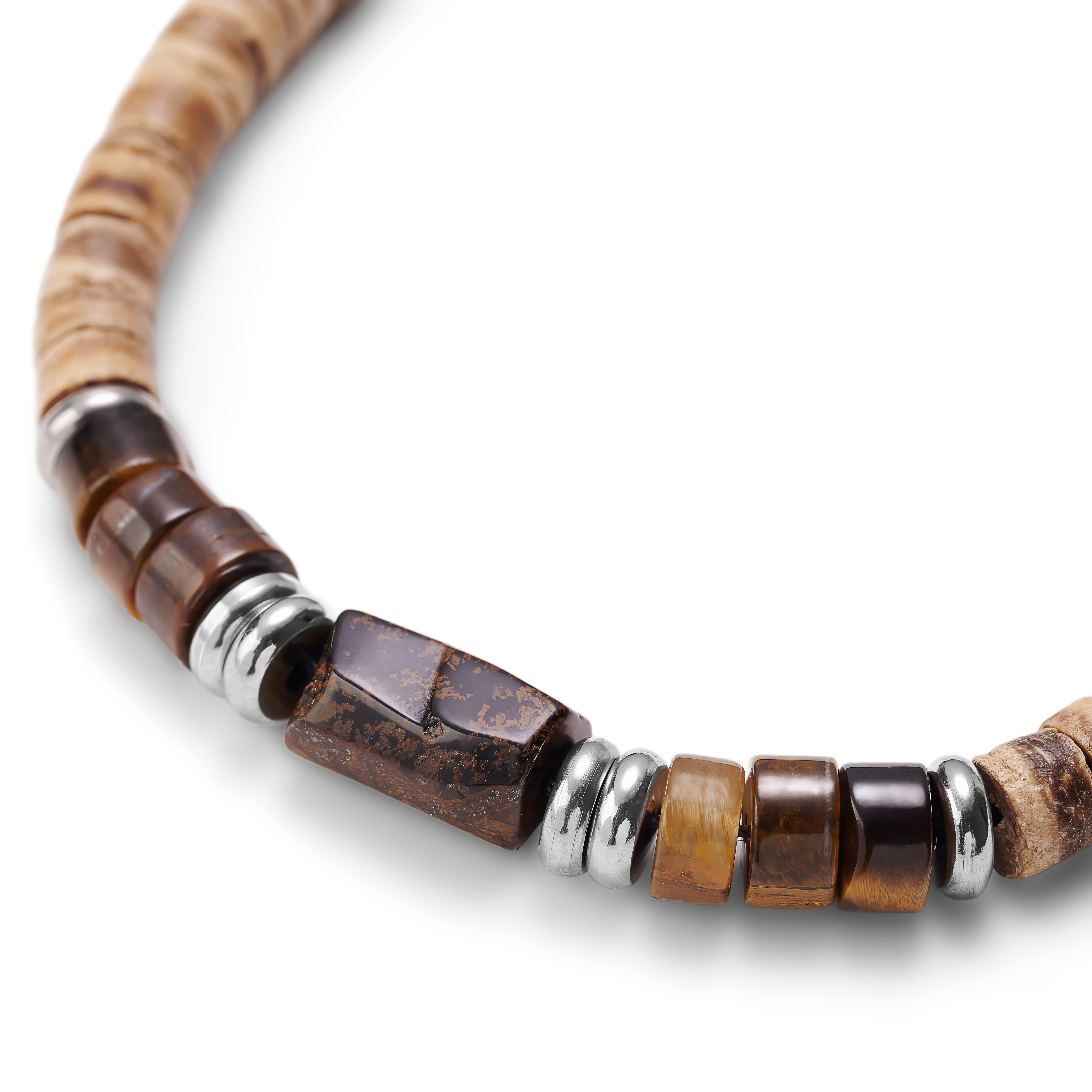 Kokos og Tigerøye Surfer Halskjede - 6