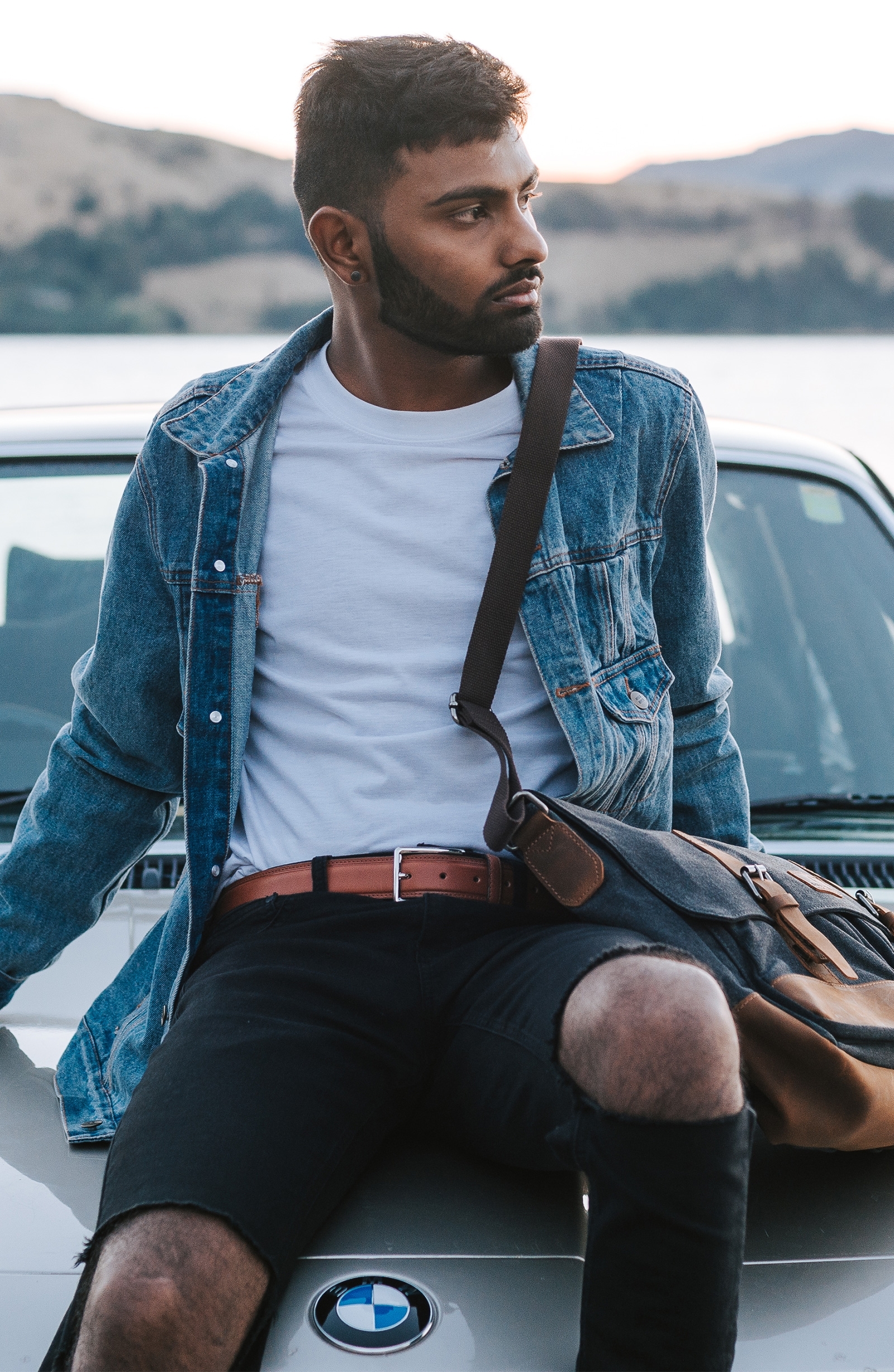 Pulsera de ágata marrón y madera Miro - 5