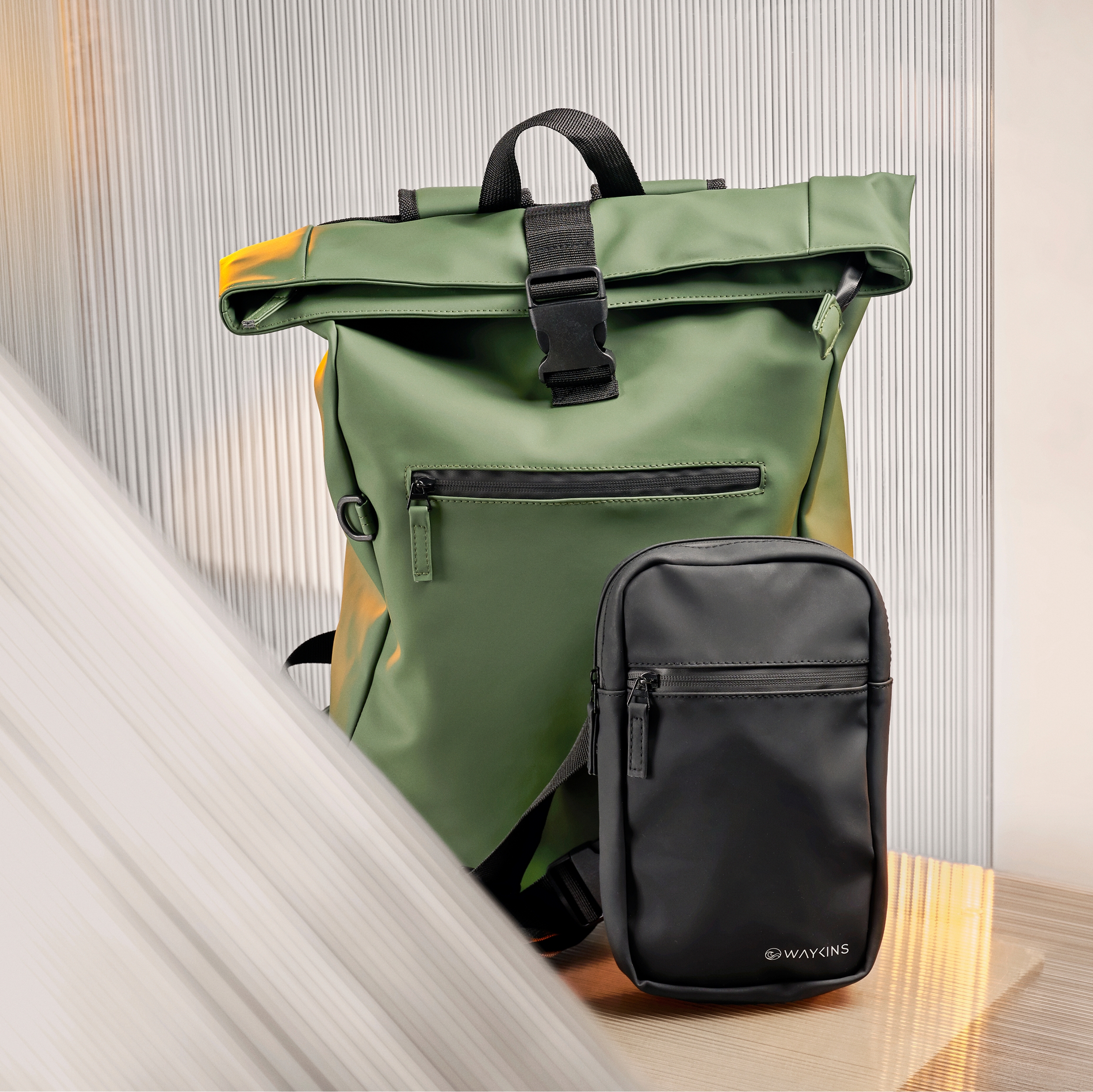 Horizon | Armygrøn Vandafvisende Rygsæk - 4