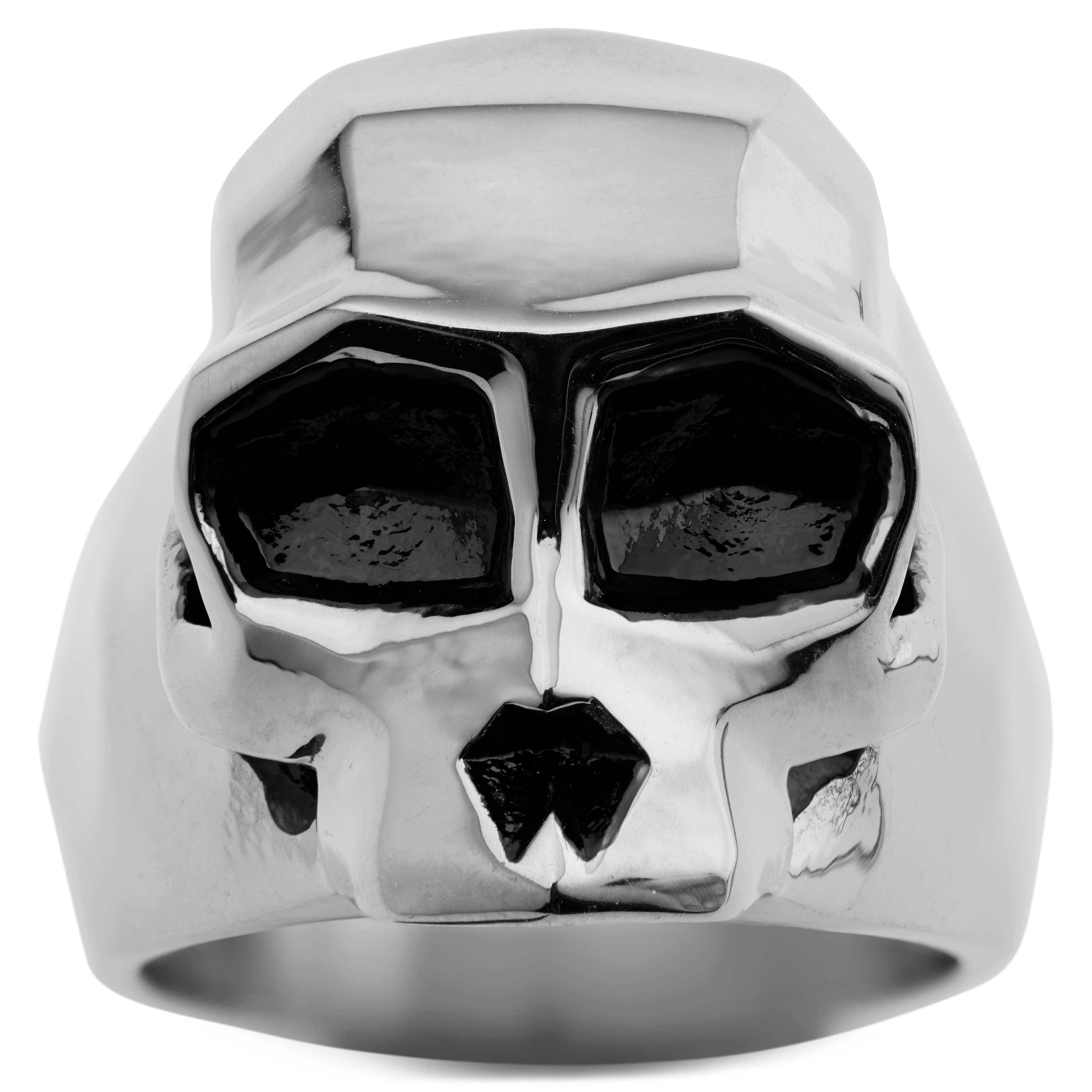 Mack srebrn prstan z opičjo lobanjo - 2