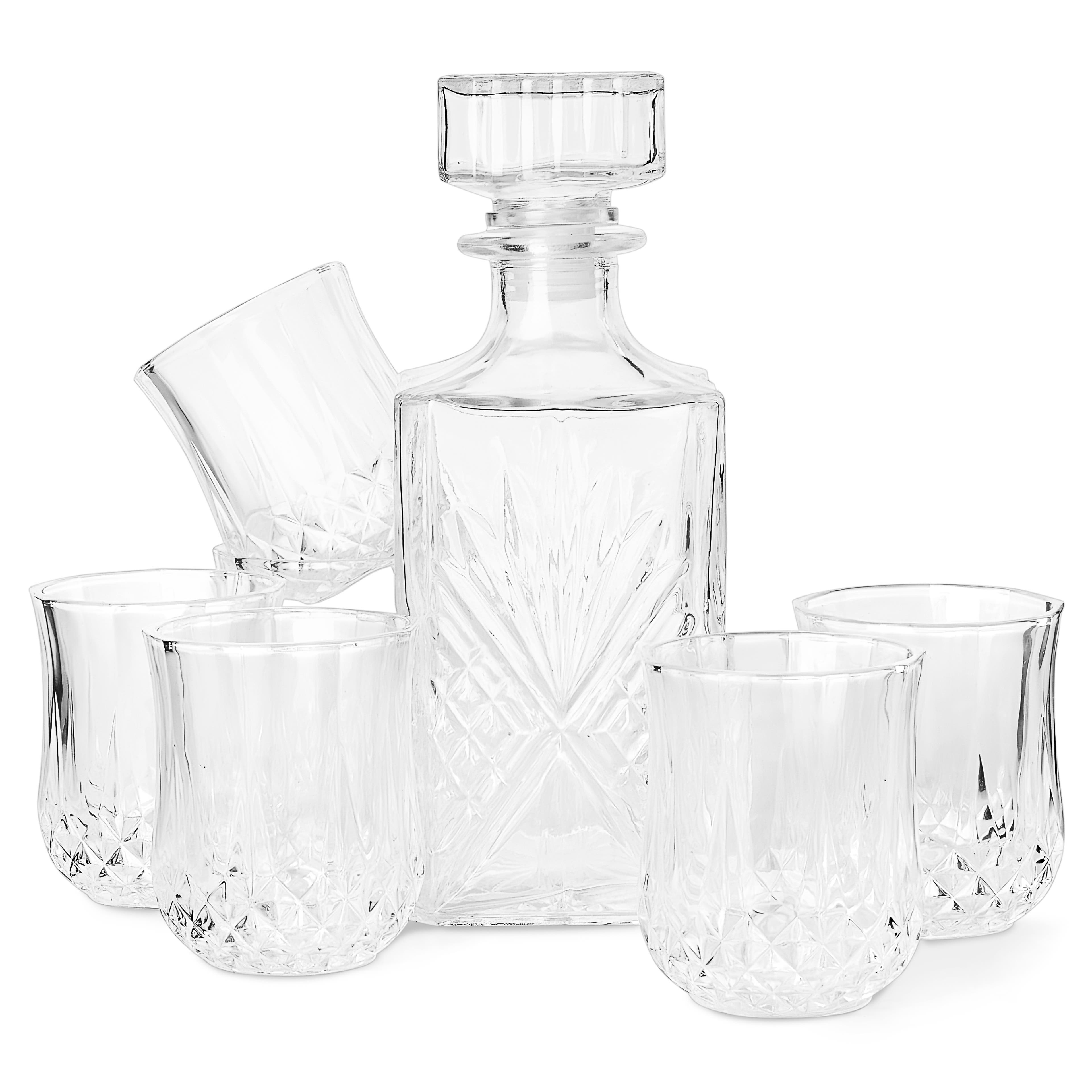 Whisky Set |  6 Tulip Glasses and Decanter
