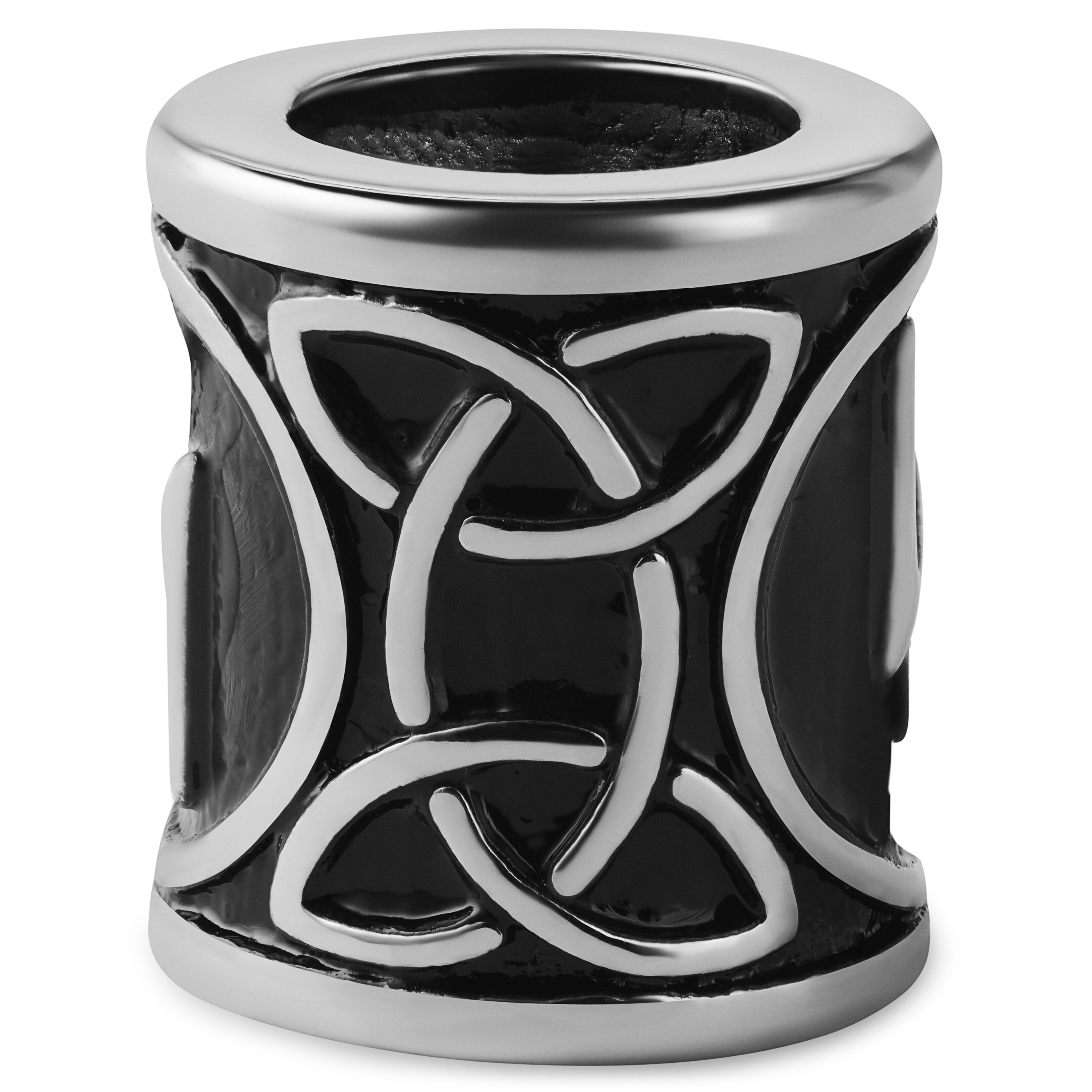Silver-tone Viking Sun Rune Beard Ring - 3