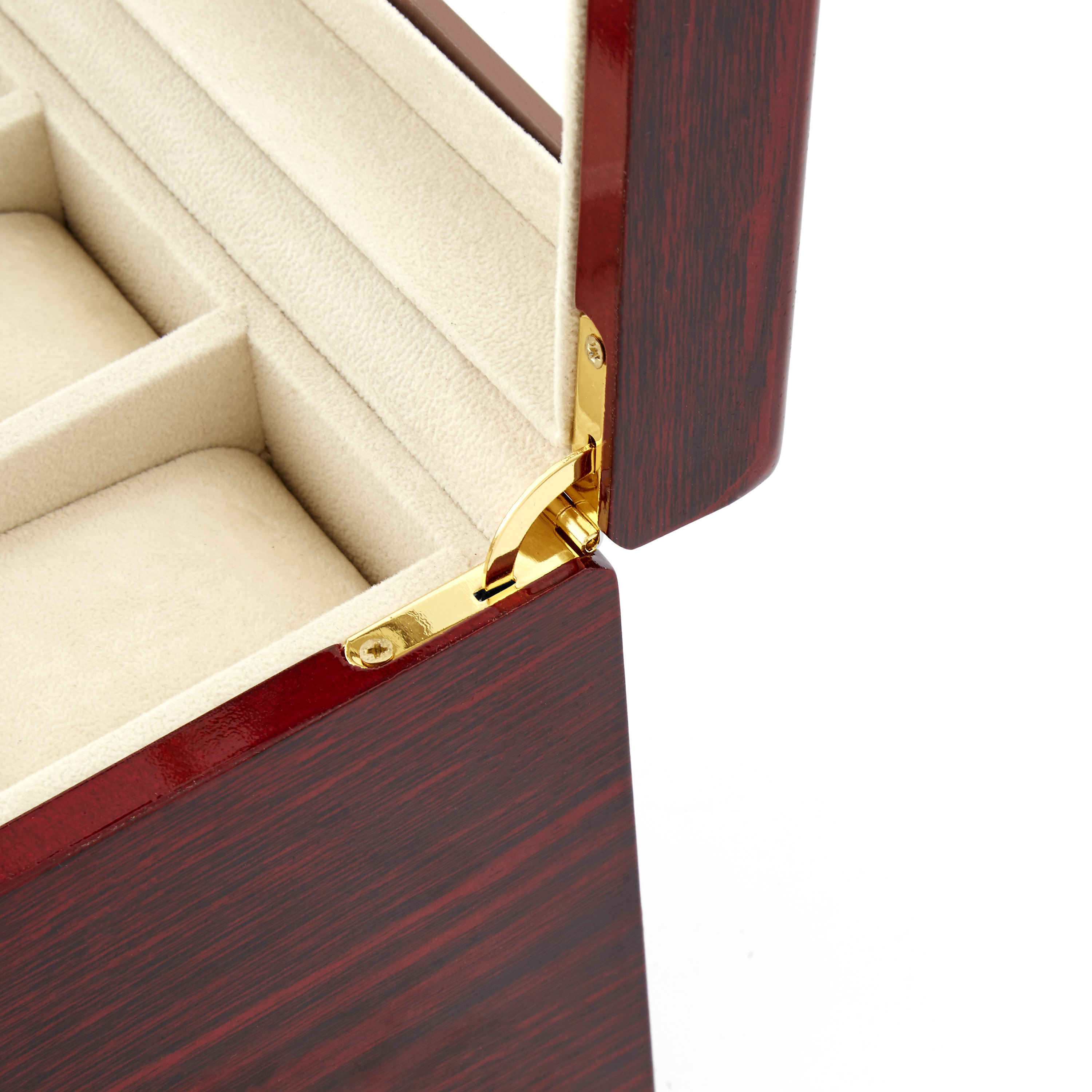 Two Layered Red Wood Display Case - 20 Watches - 6