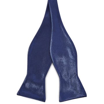 Shiny Navy Blue Basic Self-Tie Bow Tie Shiny Navy Blue Basic Self-Tie Bow Tie