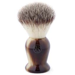 Marbled Brown Synthetic Shaving Brush
