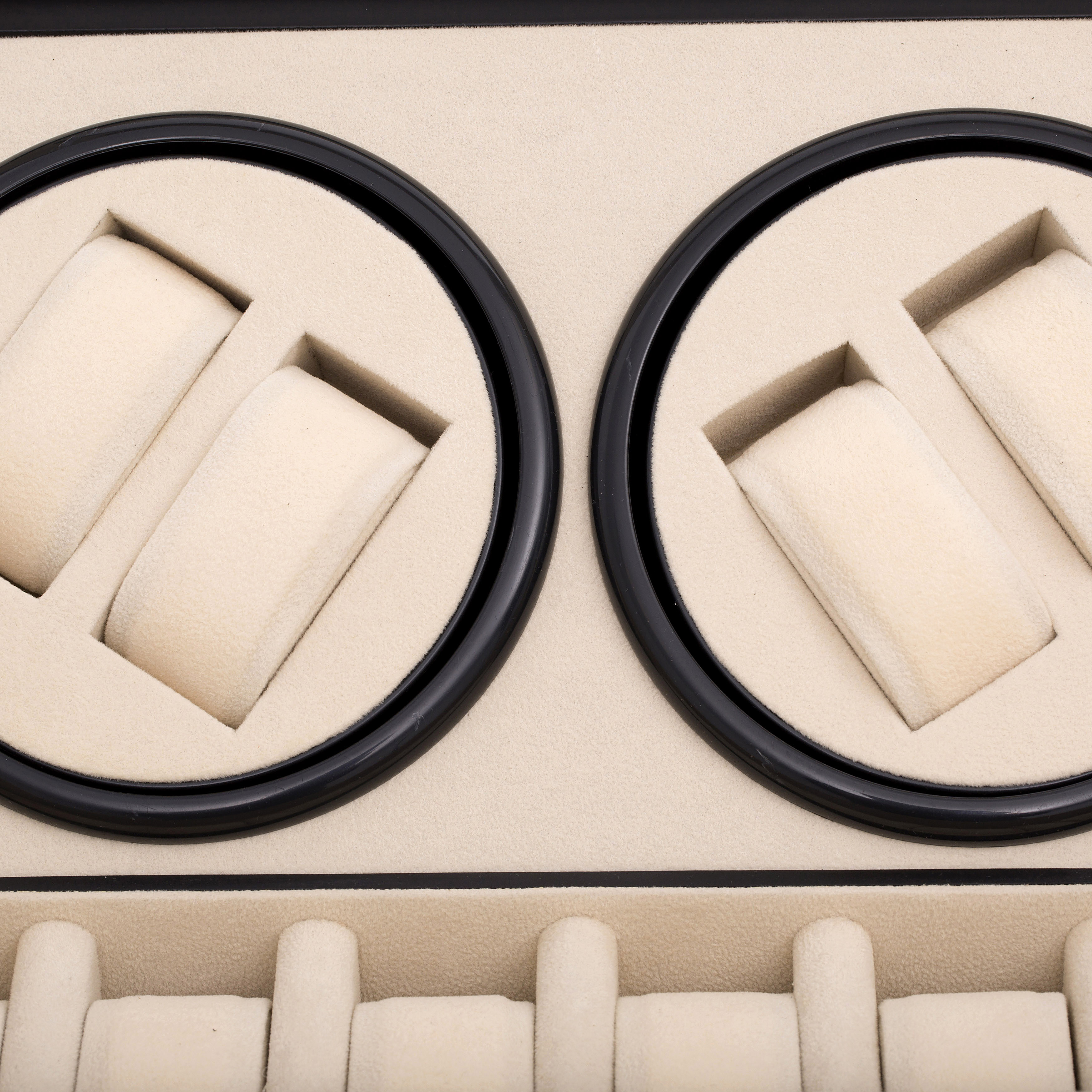 Ebbenhouten Opberg- en opwind-Horlogebox - 10 Horloges - 10