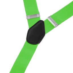 Wide Lime Green Split Button Braces - 3 - gallery