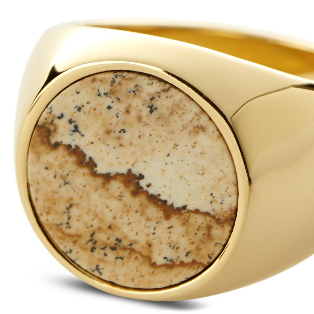 Lary Gold-Tone Makt Ring | In stock! | Lucleon