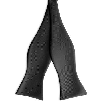 Black Self-Tie Grosgrain Bow Tie