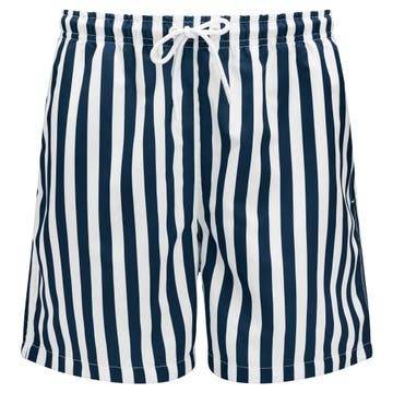 Stribede Marineblå & Hvide Badeshorts Stribede Marineblå & Hvide Badeshorts