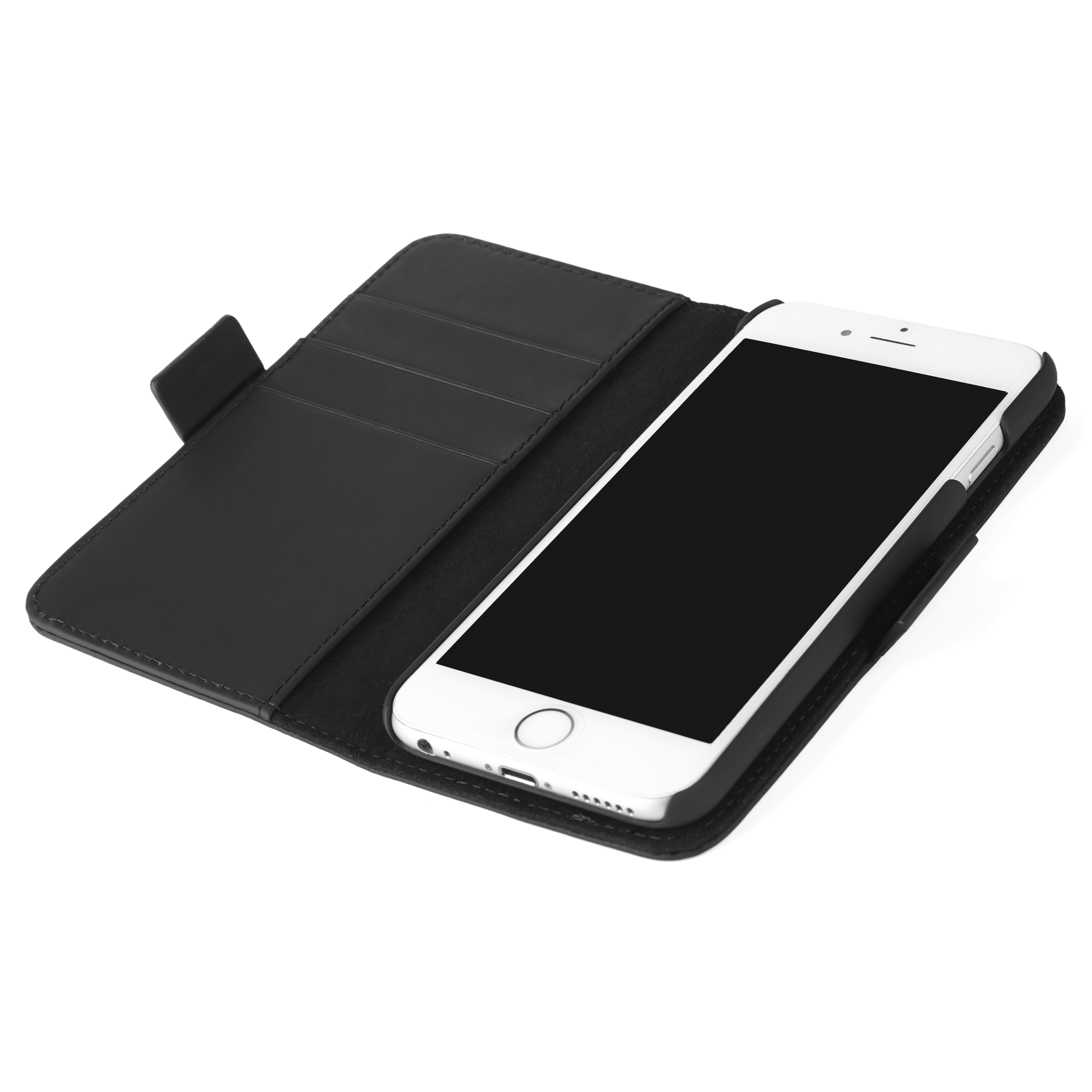 Avtagbart Svart Läderfodral till iPhone 6 - 4