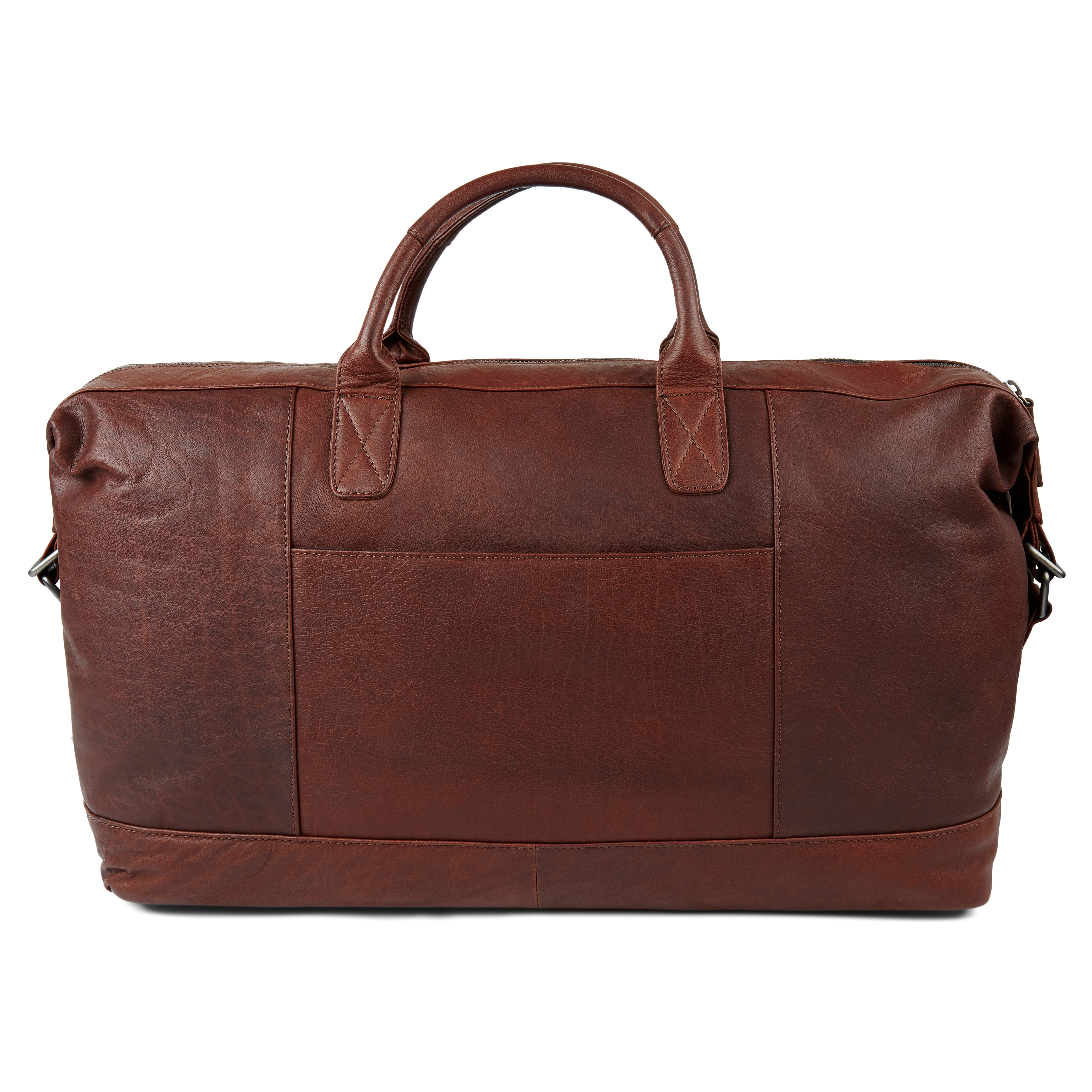 Bolsa de viaje clásica de cuero marrón Oxford  - 2