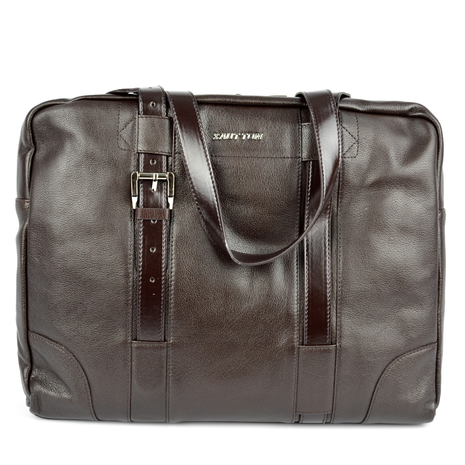 Καφέ Δερμάτινη Τσάντα Bucko - 3