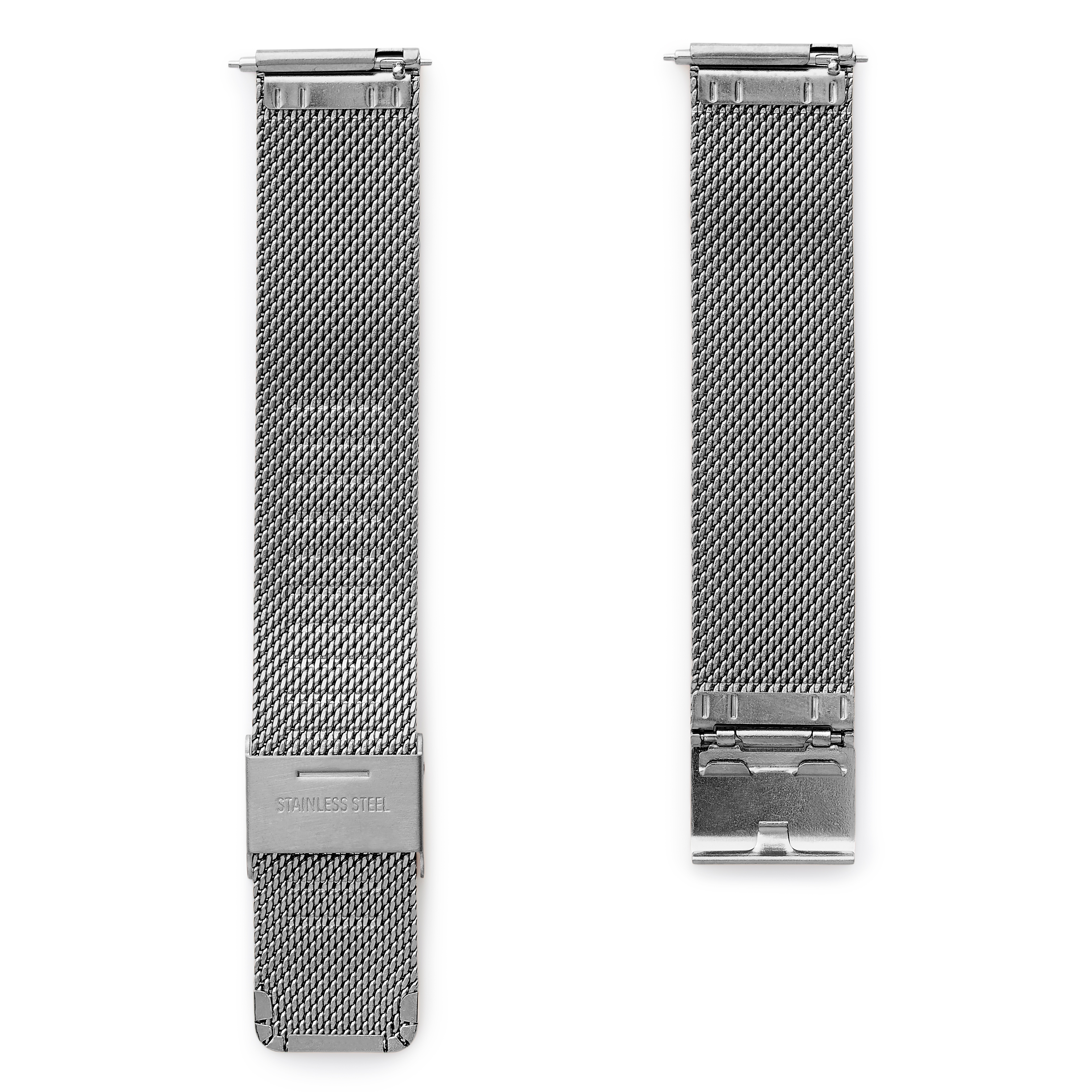20 mm pasek mesh do zegarka ze stali nierdzewnej w kolorze srebrnym – szybki w wymianie - 2