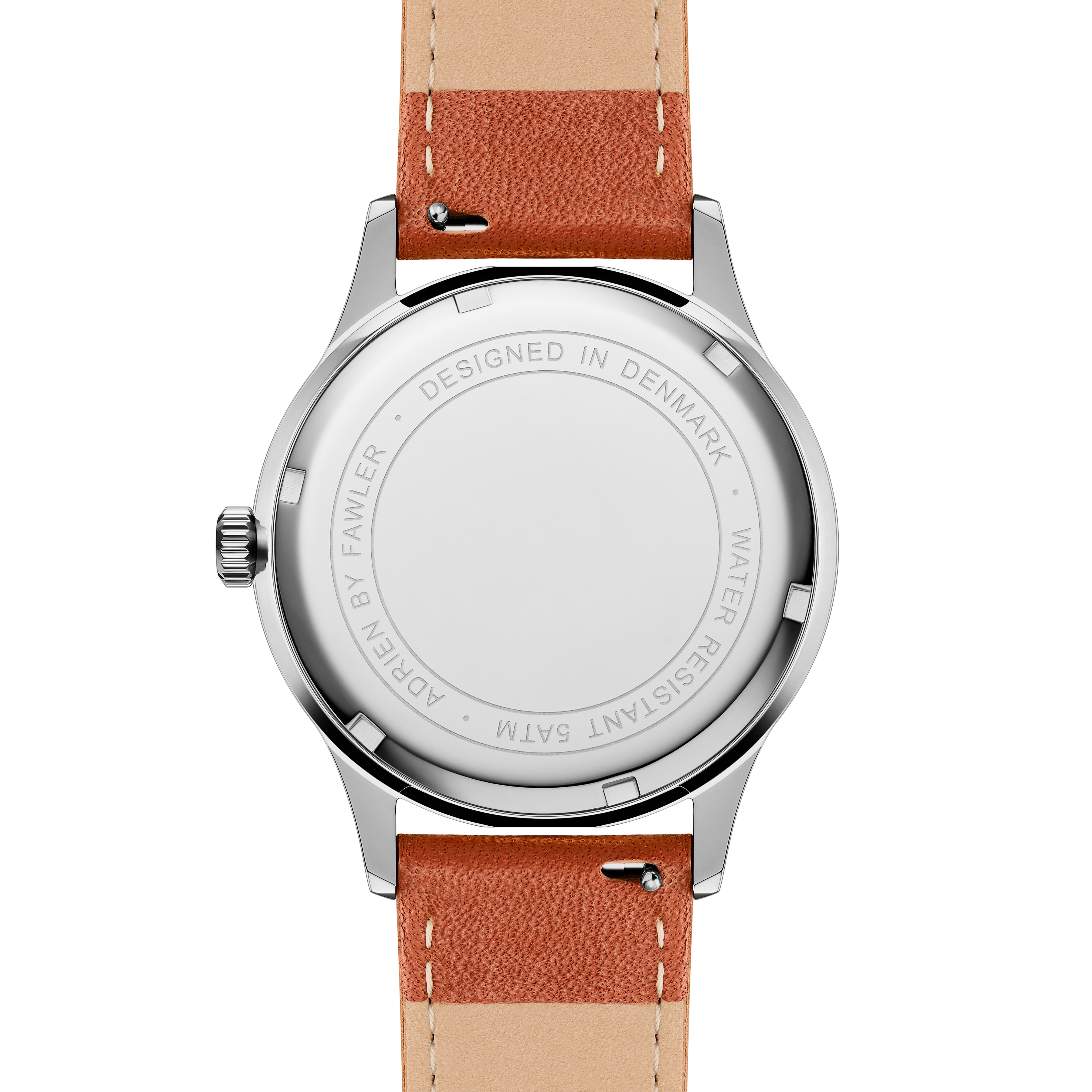 Adrien | White Enamel Stainless Steel Watch - 4