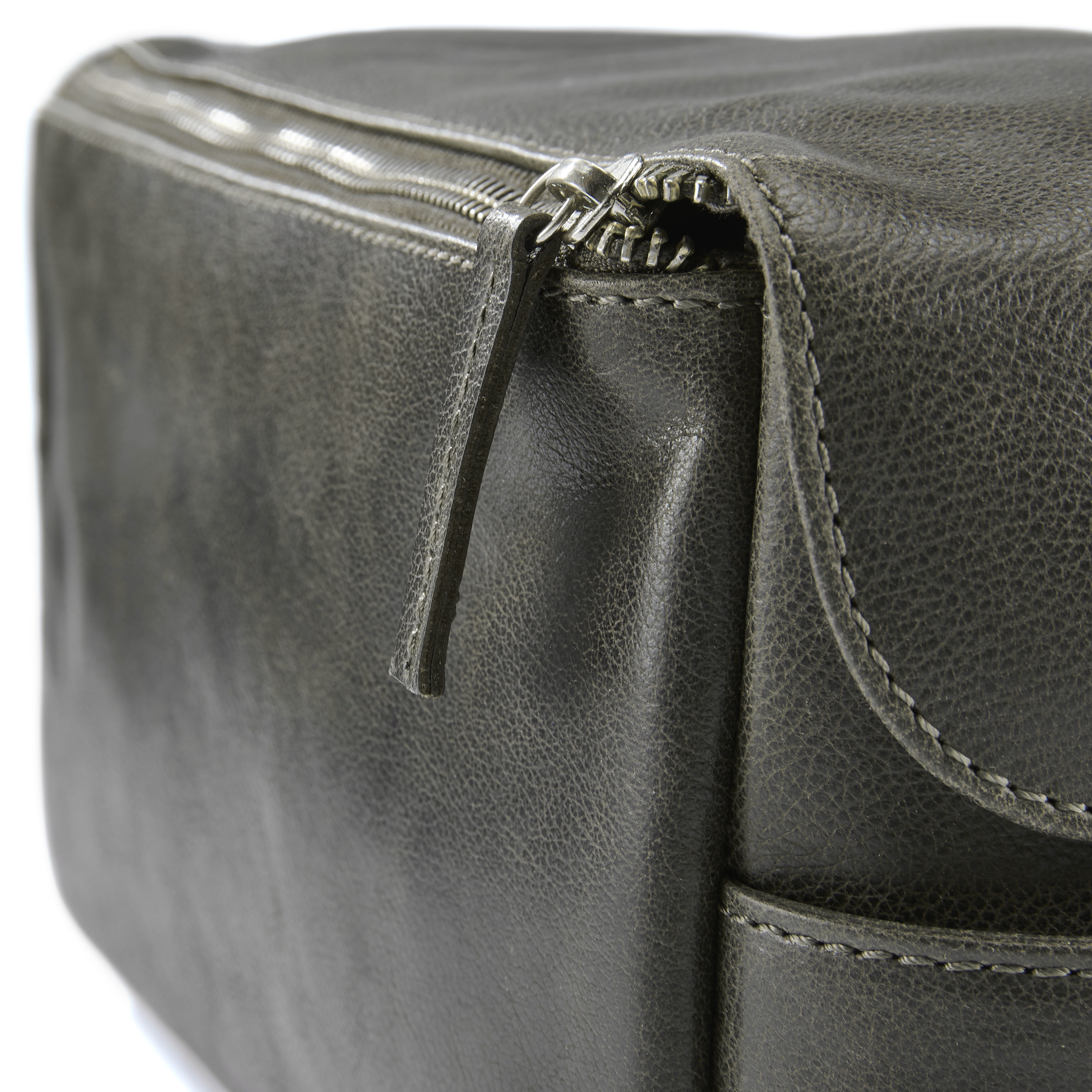 Neceser de cuero gris oscuro Licio XL - 8