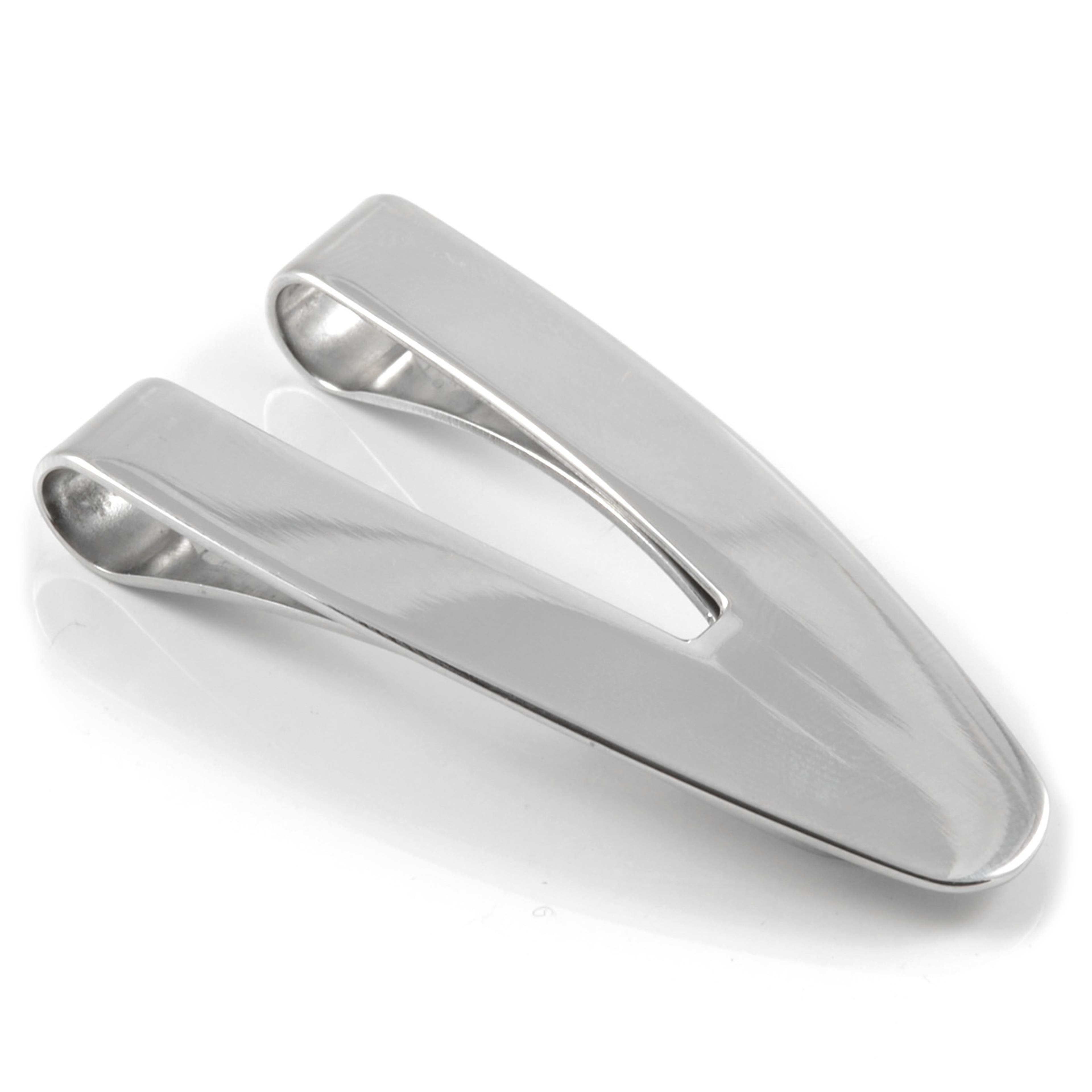 Curved Stainless Steel Money Clip