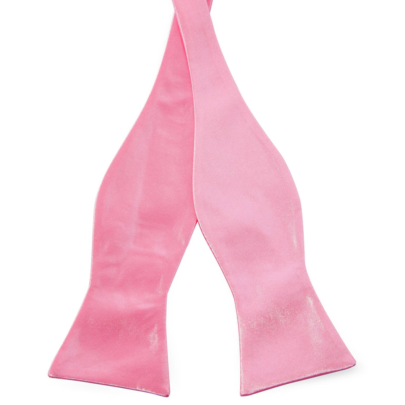Shiny Baby Pink Basic Self-Tie Bow Tie Shiny Baby Pink Basic Self-Tie Bow Tie