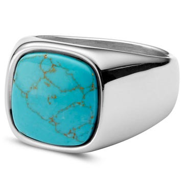 Len Turquoise Gravel Ring