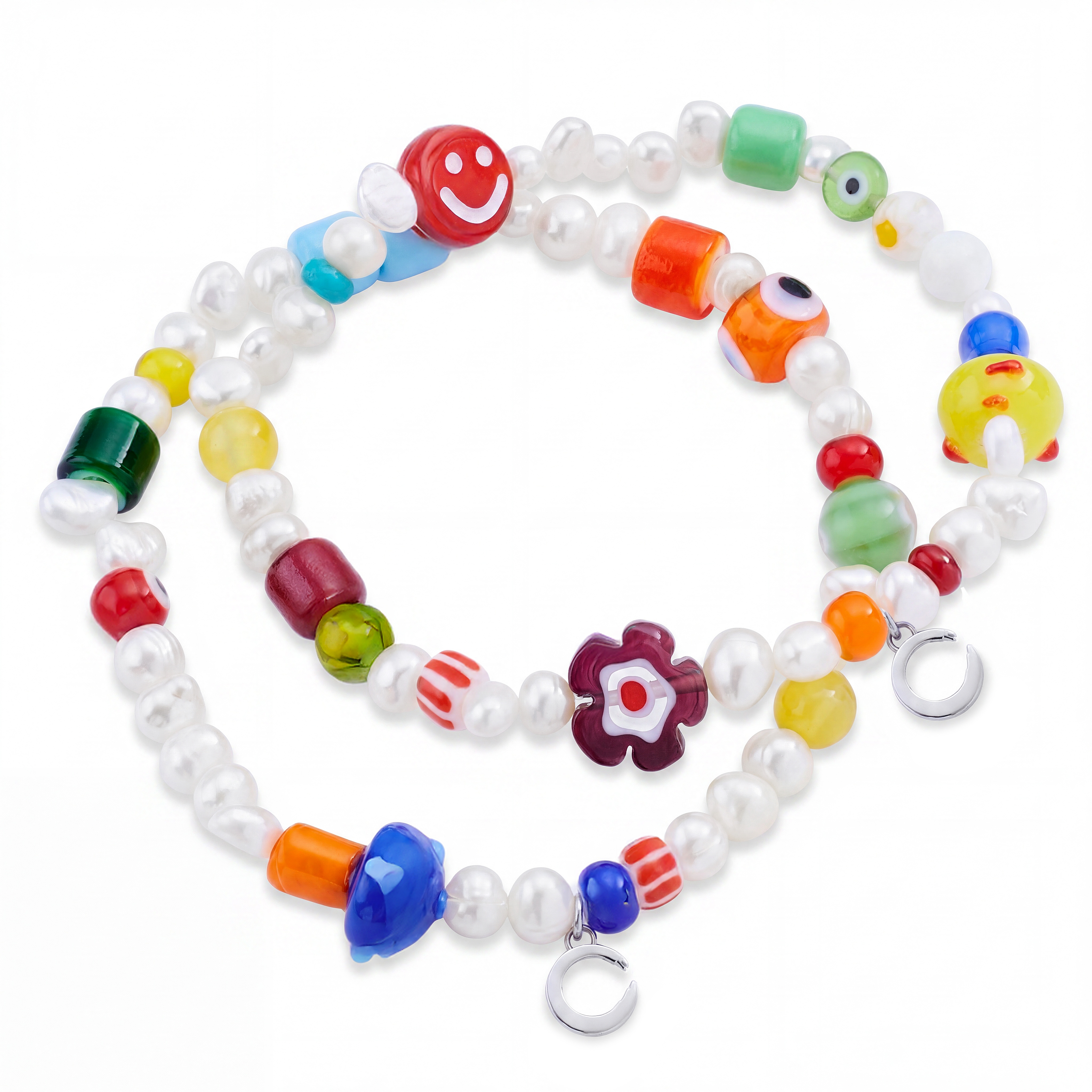 Pearlmania | Wielokolorowa bransoletka z pereł Pearl Stack - 2