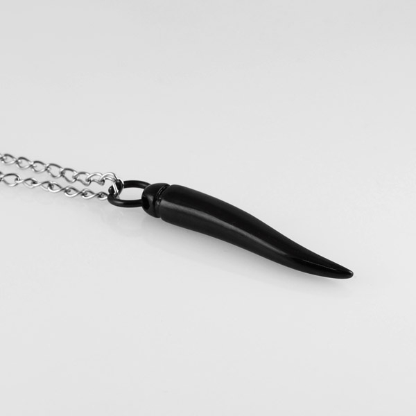 Sort Spids Stålhalskæde - 2