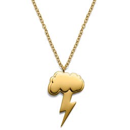 Jaygee | Gold-tone Lightning Necklace