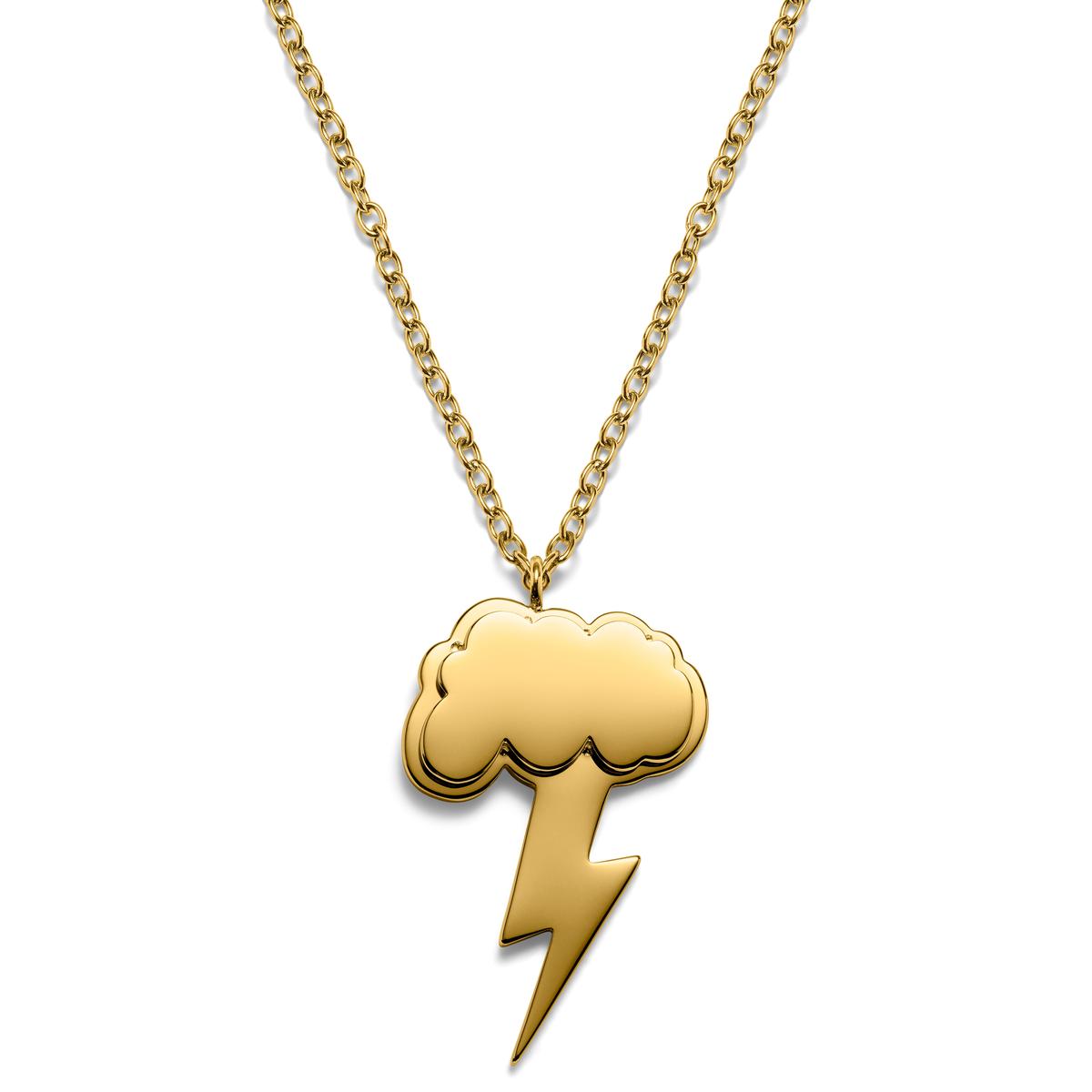 Girocollo fulmine catena con vernice - ORO 18KT | Rue des Mille Girocollo fulmine catena con vernice - ORO 18KT | Rue des Mille