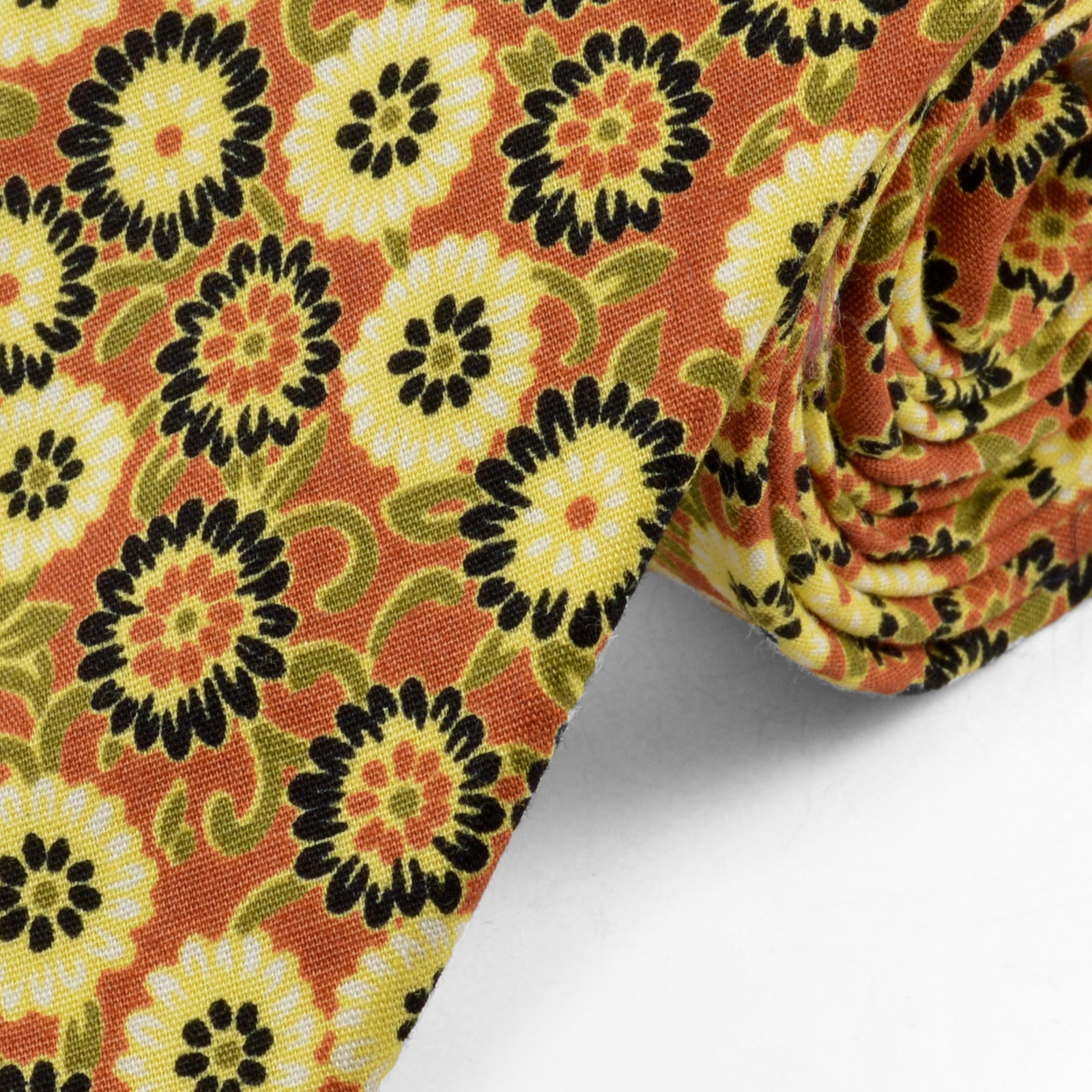 Retro Krawatte mit Blumenmuster - 2