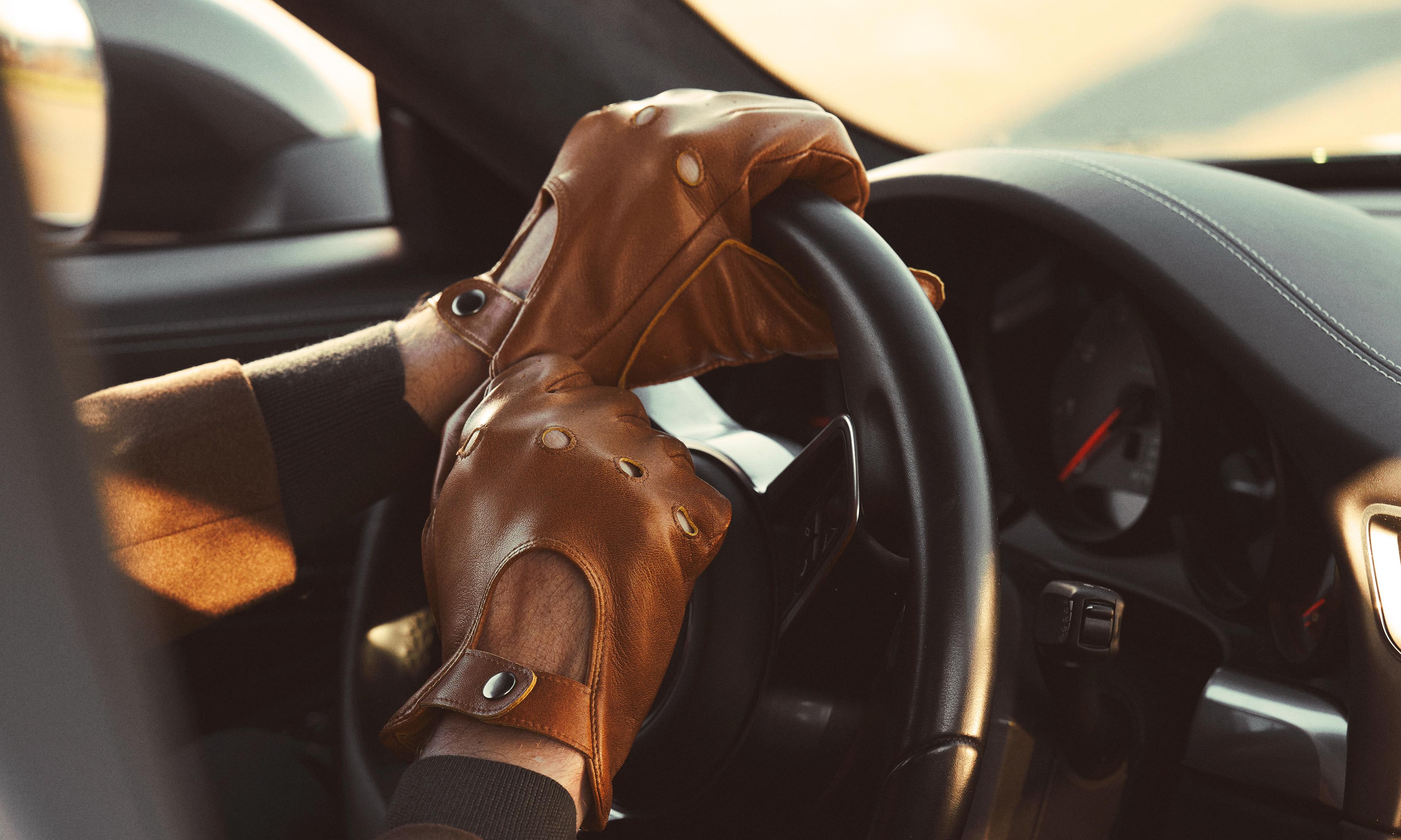 Genuine Sheep Leather Driving Gloves