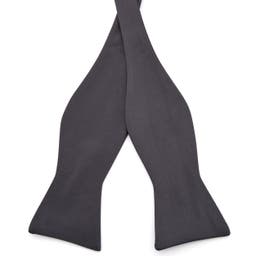 Charcoal Grey Basic Self-Tie Bow Tie