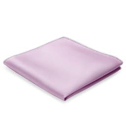 Pochette de costume violet clair en gros-grain