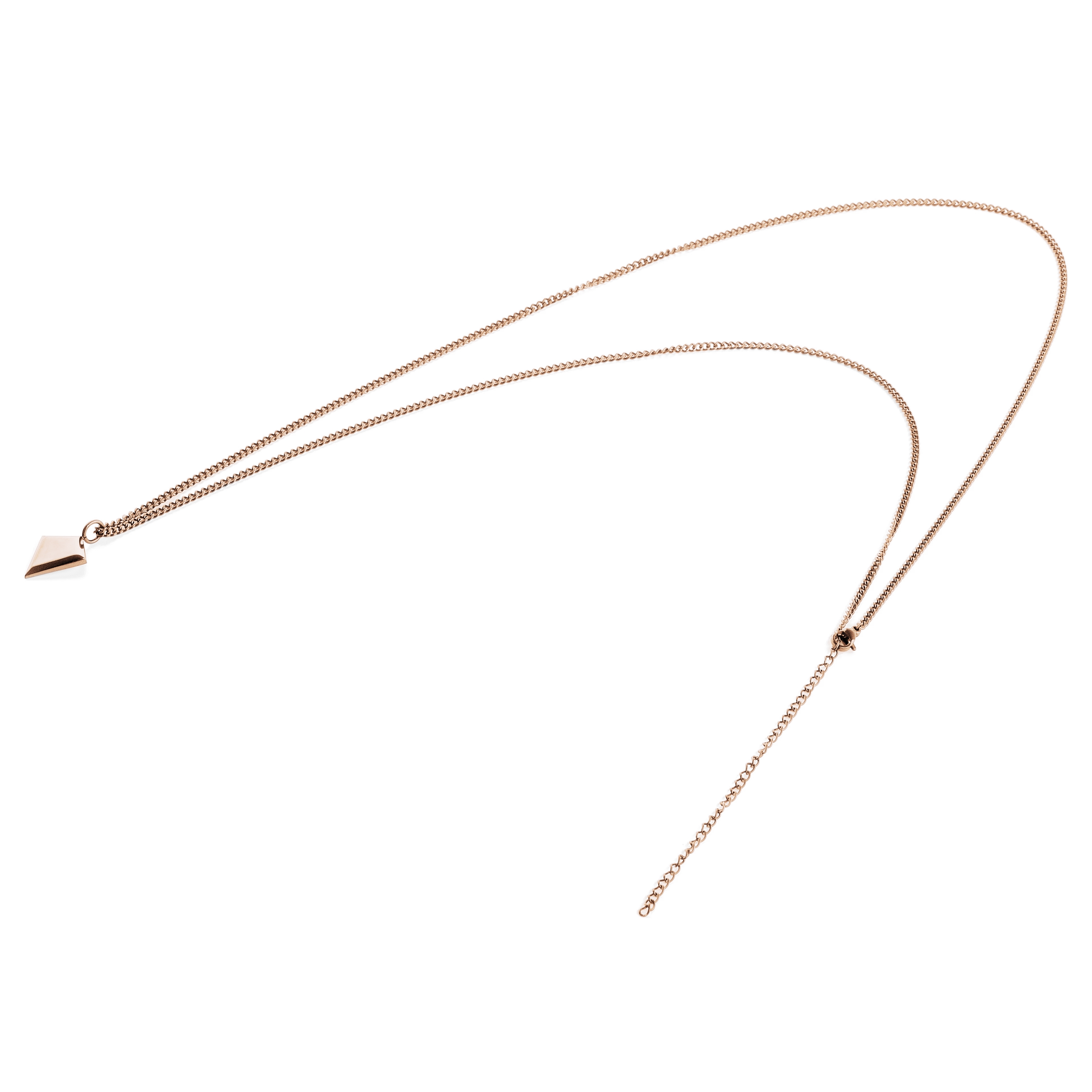 Iconic | Náhrdelník hrot šípu z nerezové oceli v barvě růžového zlata - 5