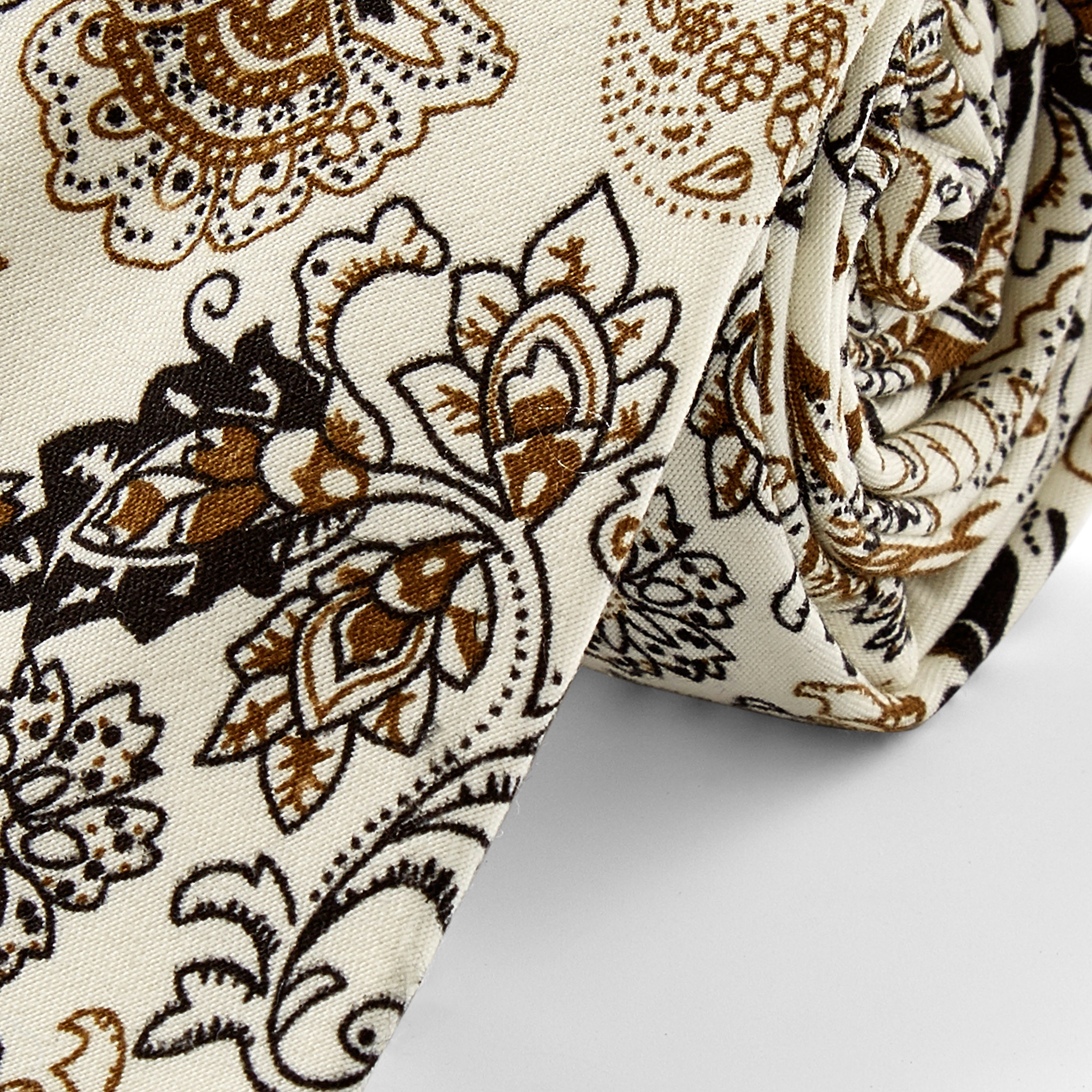 White Patterned Tie - 2