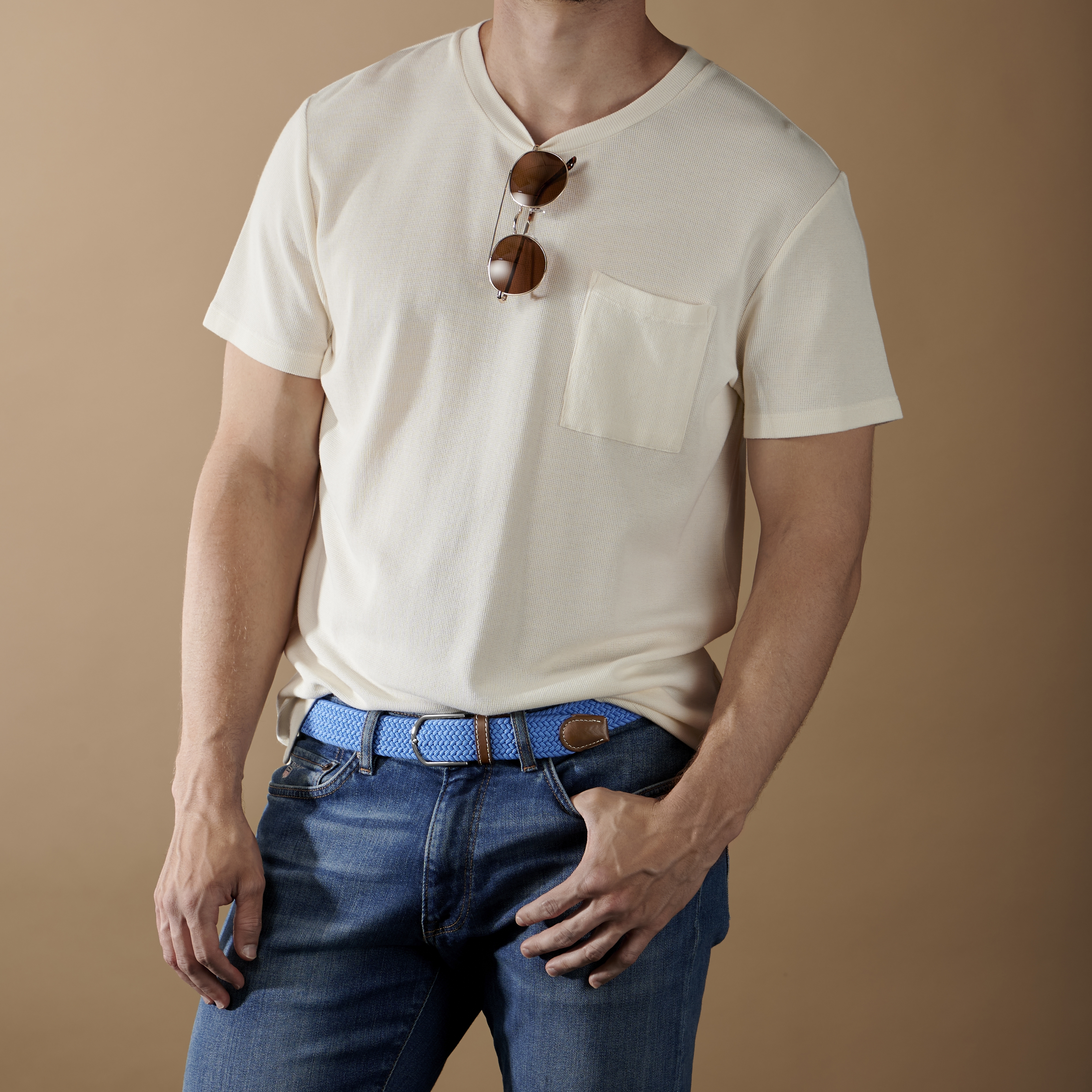 Niebieski elastyczny pasek - 4