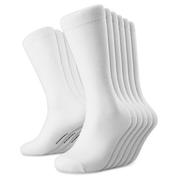 FreeFeel | Set van 6 paar witte bamboe sokken FreeFeel | Set van 6 paar witte bamboe sokken