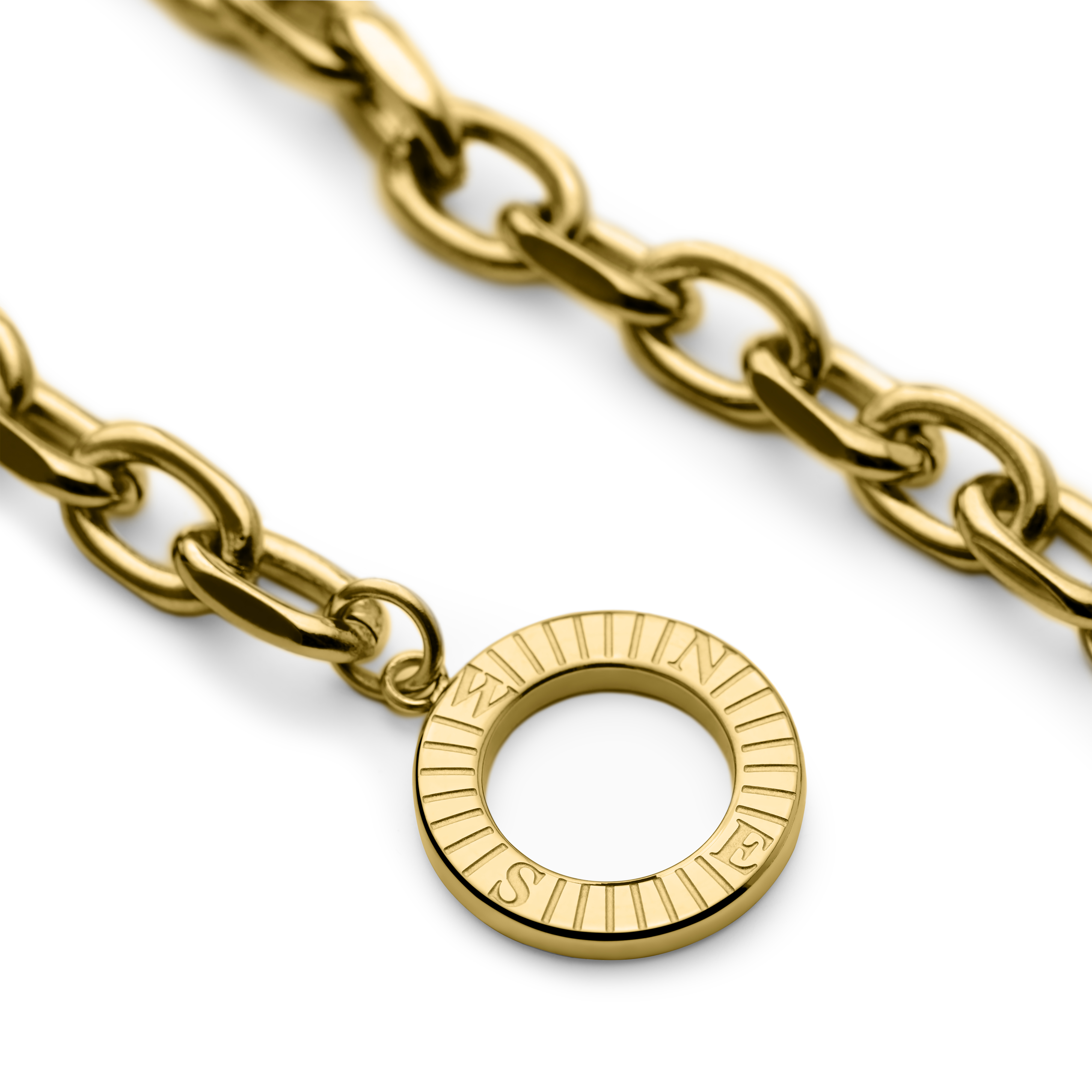 Atlas | Goldfarbenes Nordstern-Charm-Armband aus Stahl - 7