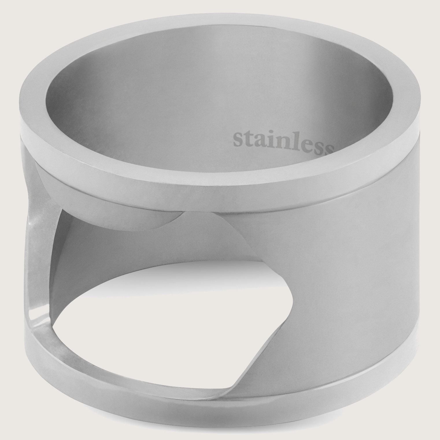 HIJONES Bieröffner-Ring Aus Edelstahl – Stylischer Flaschenöffner Am Finger